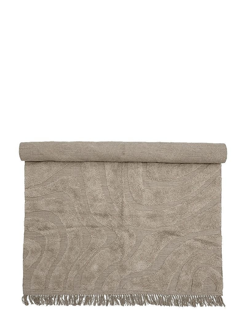 Bloomingville - Elaine Rug - baumwollteppiche & flickenteppich - beige - 1