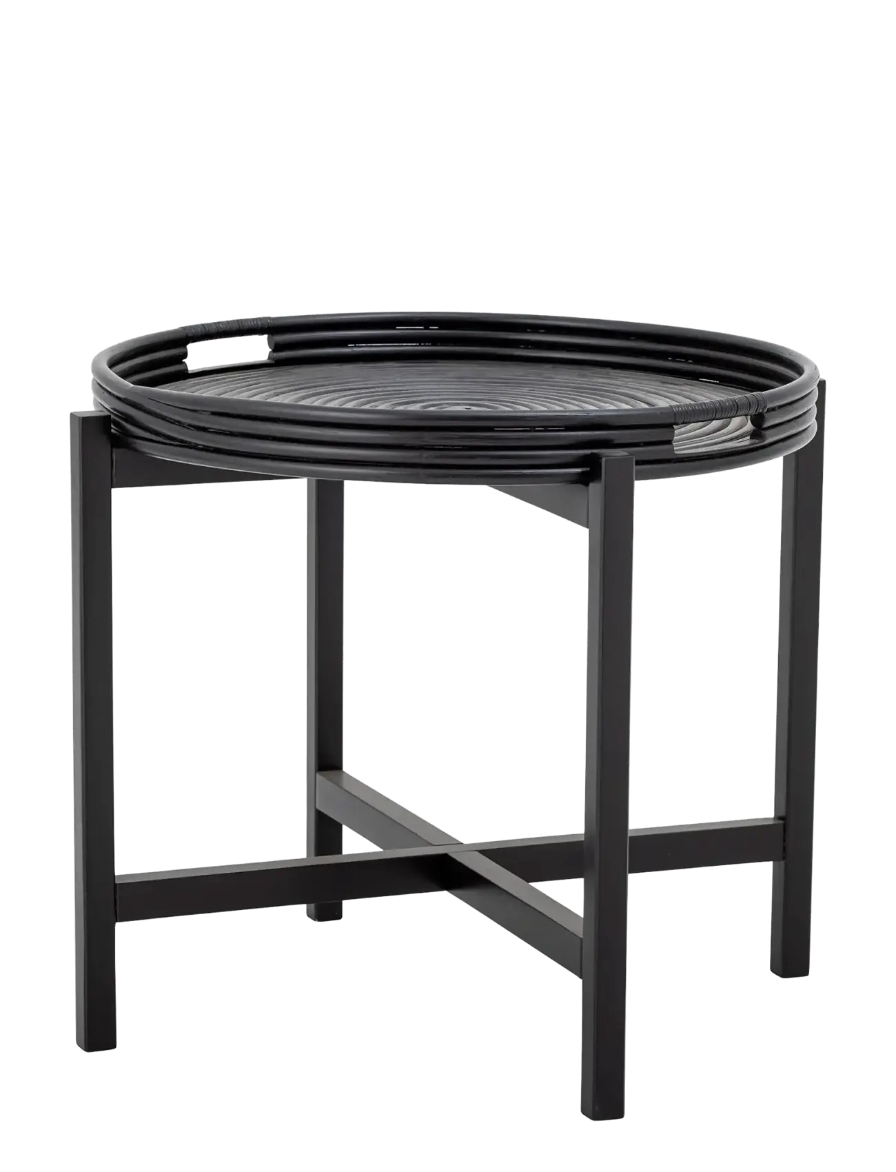 Bloomingville Milli Bakkebord, Sort, Rattan, One Size, Tables, Schwarz - Side Tables & Small Homeware