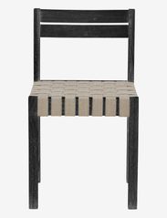 Maron Spisebordsstol, Sort, Gummitræ - BLACK