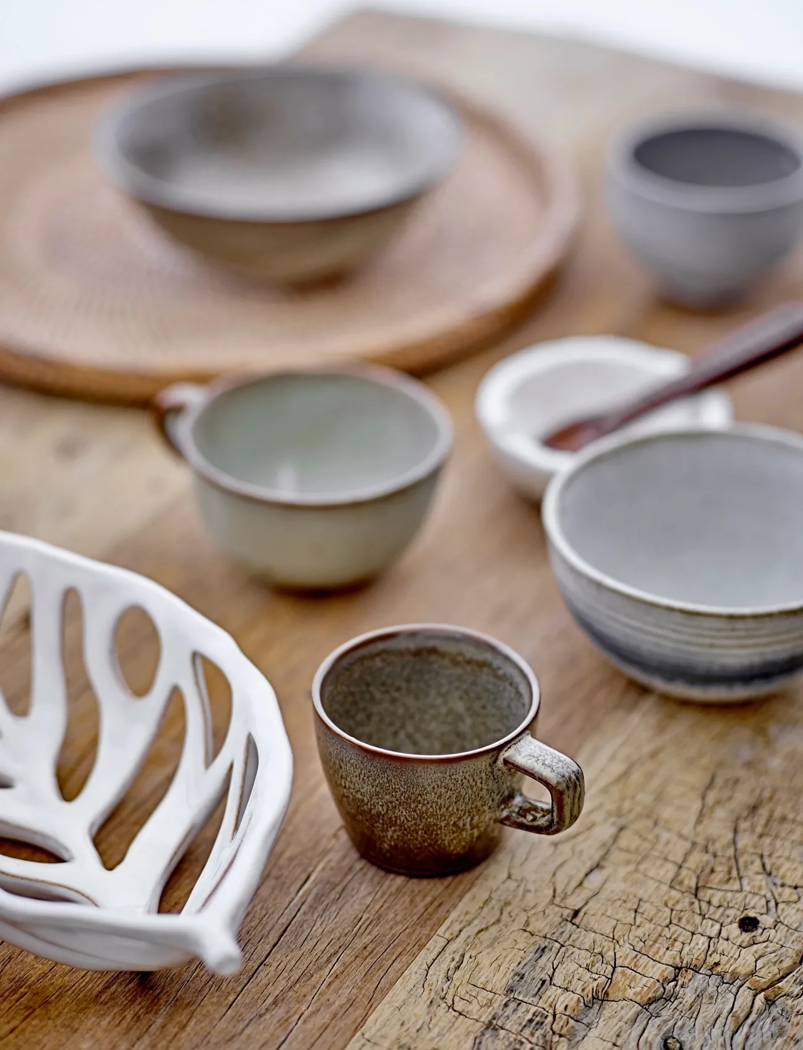 Bloomingville - Nohr Cup - tea cups - brown - 4