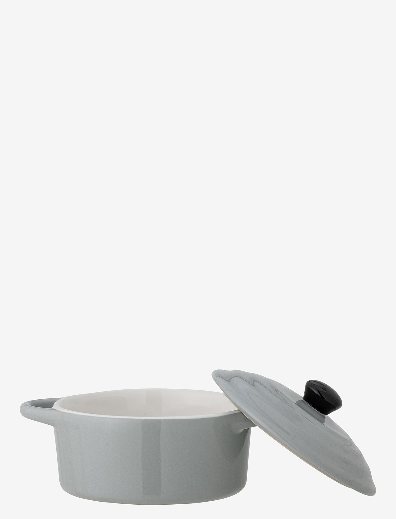 Bloomingville - Thanos Serving Pot w/Lid - grey - 1