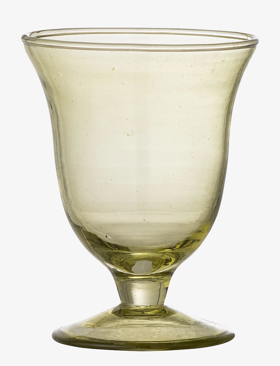 Bloomingville - Florentine Wine Glass, Green, Recycled Glass - green - 0
