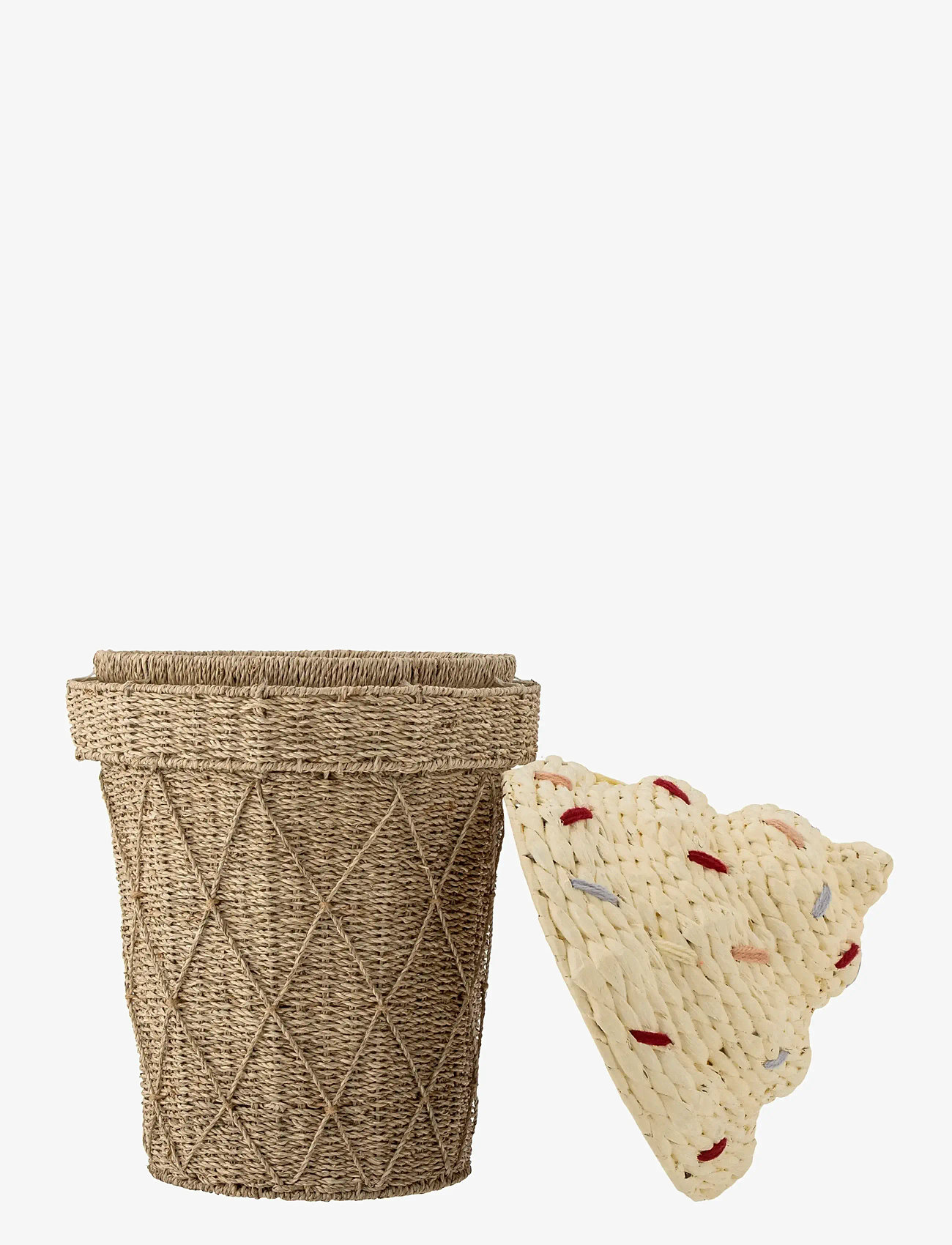 Bloomingville - Cillie Basket w/Lid - opbevaringskurve - nature - 2