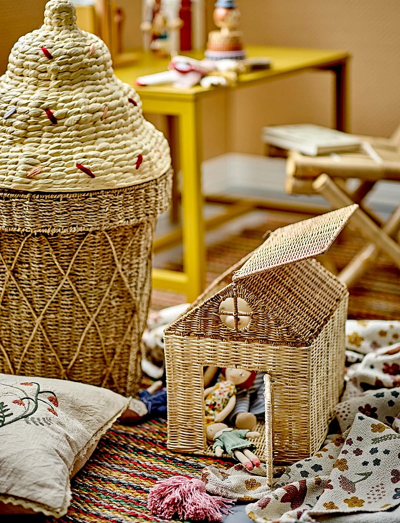 Bloomingville - Cillie Basket w/Lid - storage baskets - nature - 0