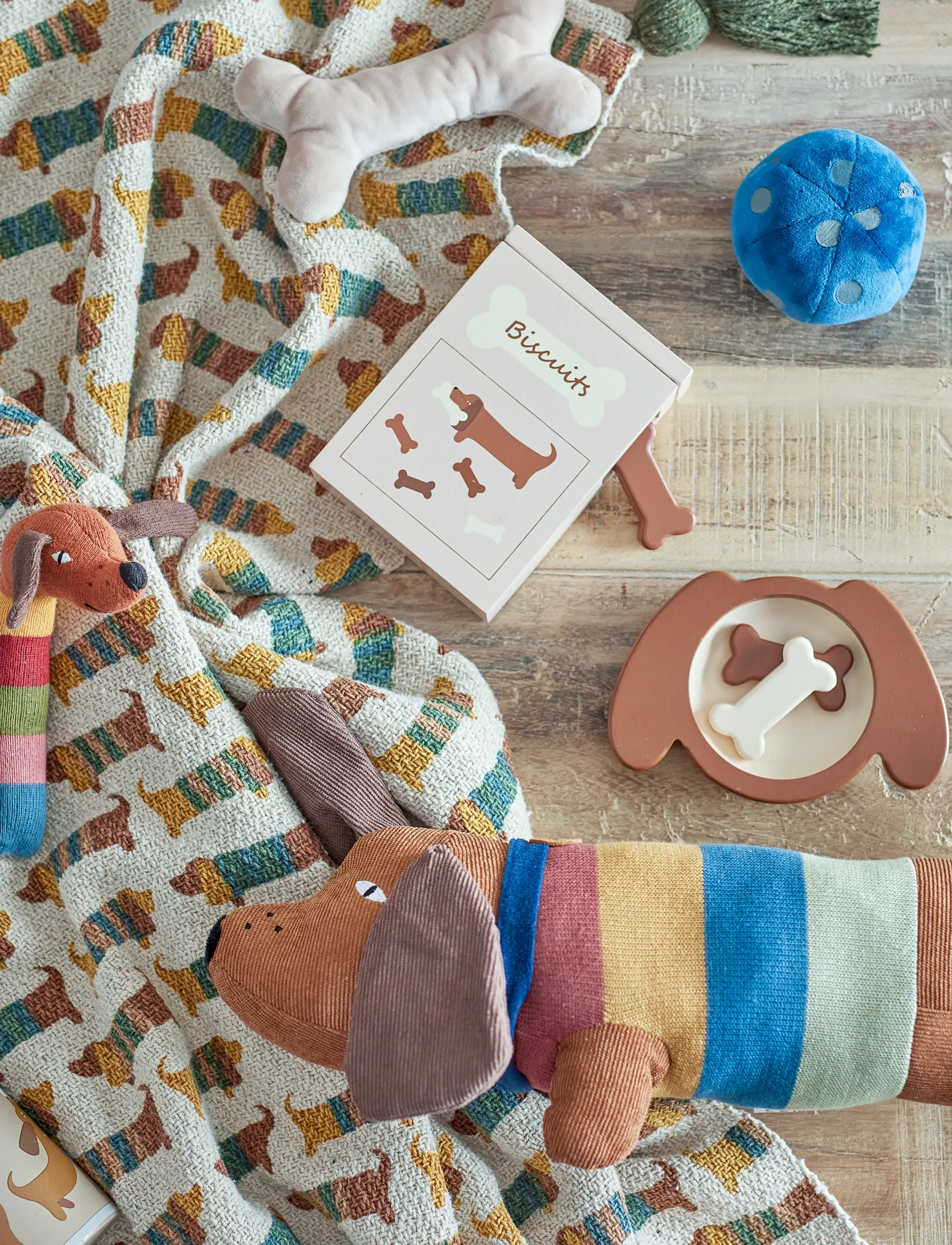 Bloomingville - Charlie Throw, Brown, Recycled Cotton - filtar - brown - 4