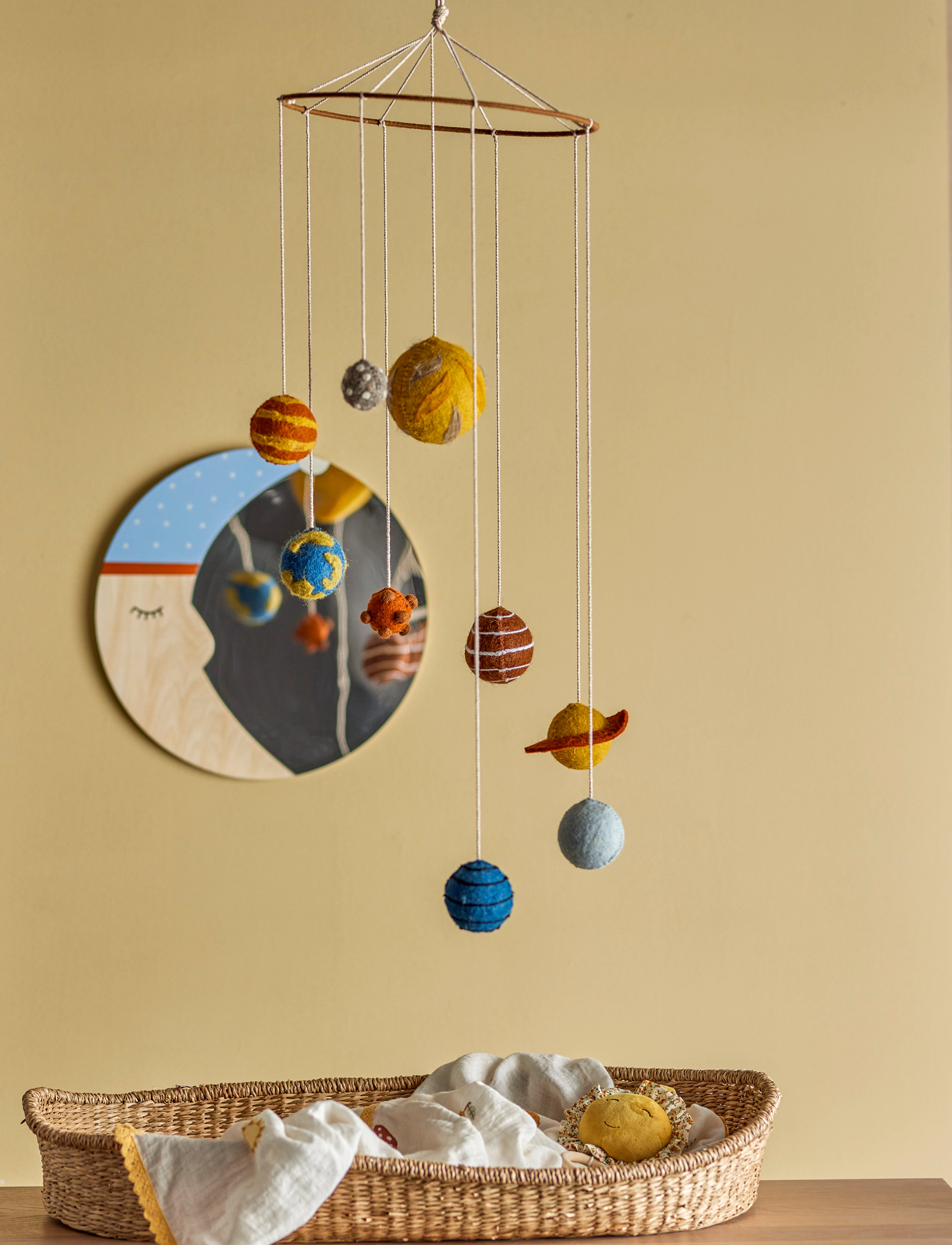 Bloomingville - Space Mobile - yellow - 1