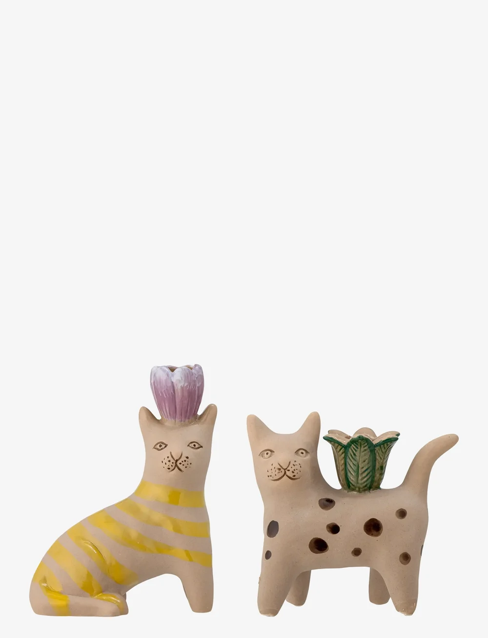 Bloomingville - Mamie Candle Holder - kerzenständer - brown - 0