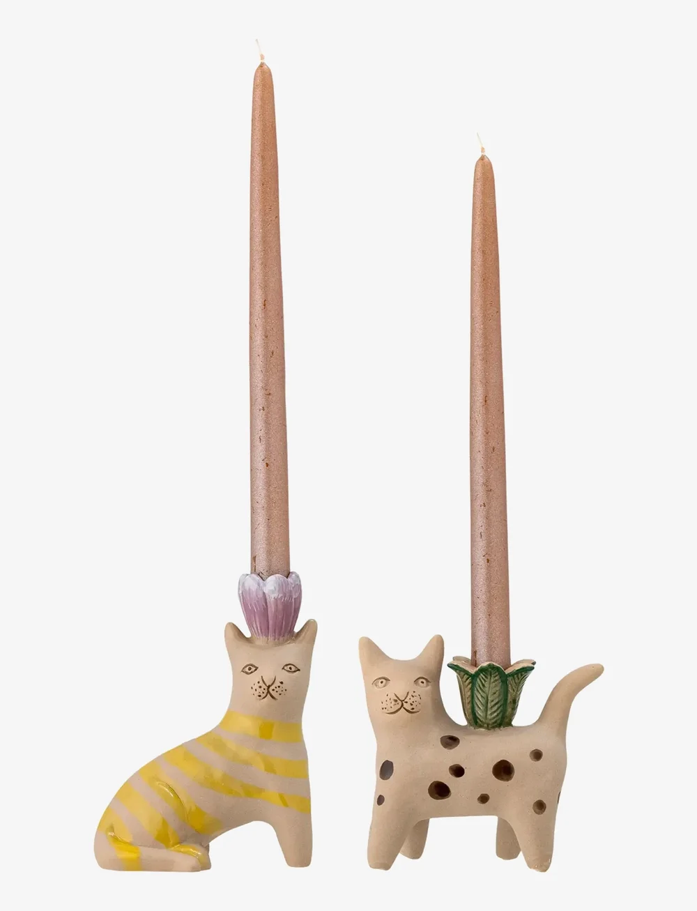 Bloomingville - Mamie Candle Holder - kerzenständer - brown - 1