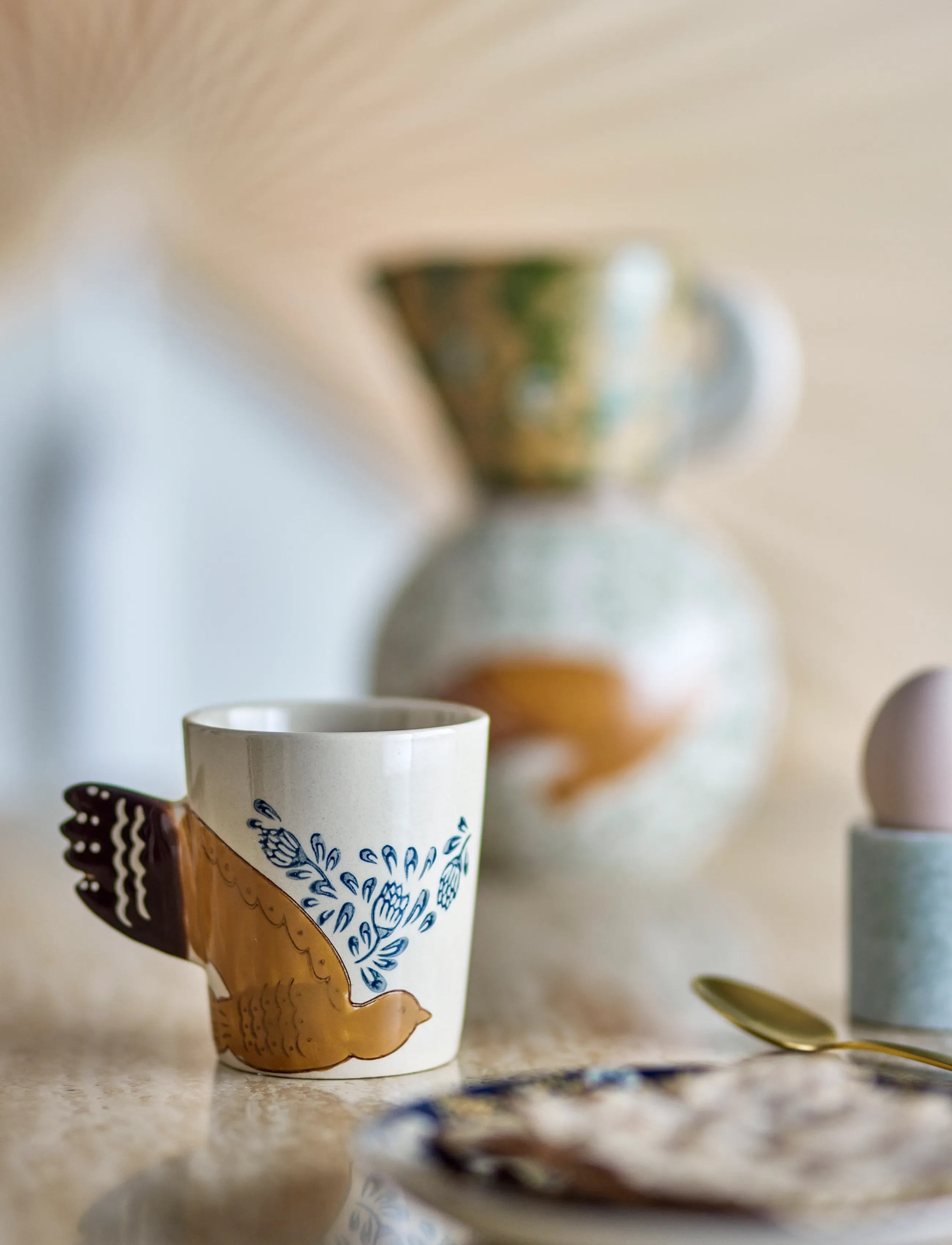 Bloomingville Hezha Cup, 260 ml, Cups & Mugs, Beige - Coffee Cups, Homeware