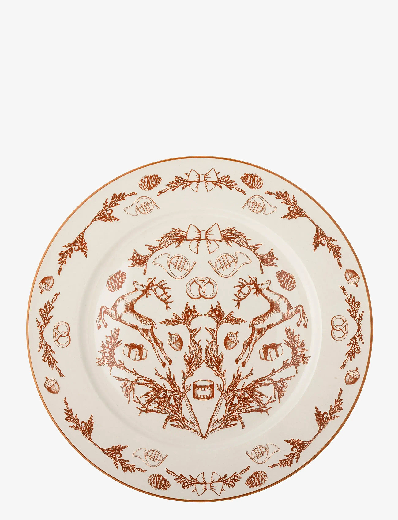 Bloomingville - Beth Plate - red - 0