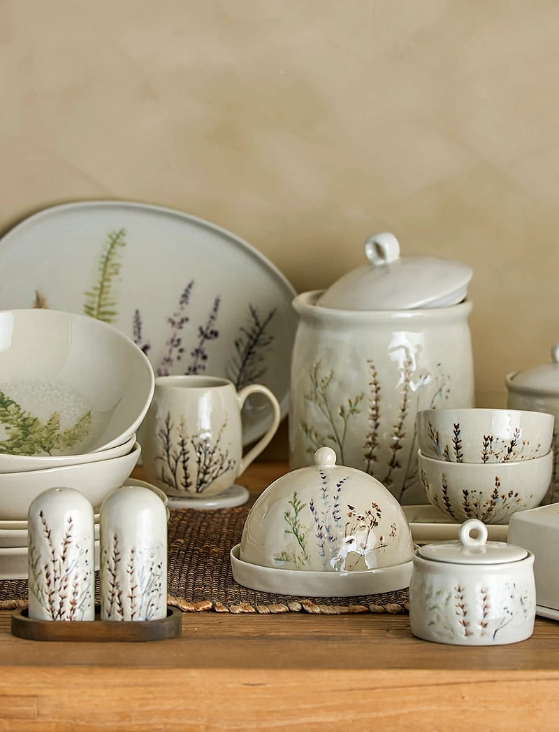 Bloomingville - Bea Salt & Pepper Shaker Set - salz- & pfefferstreuer - natural - 0