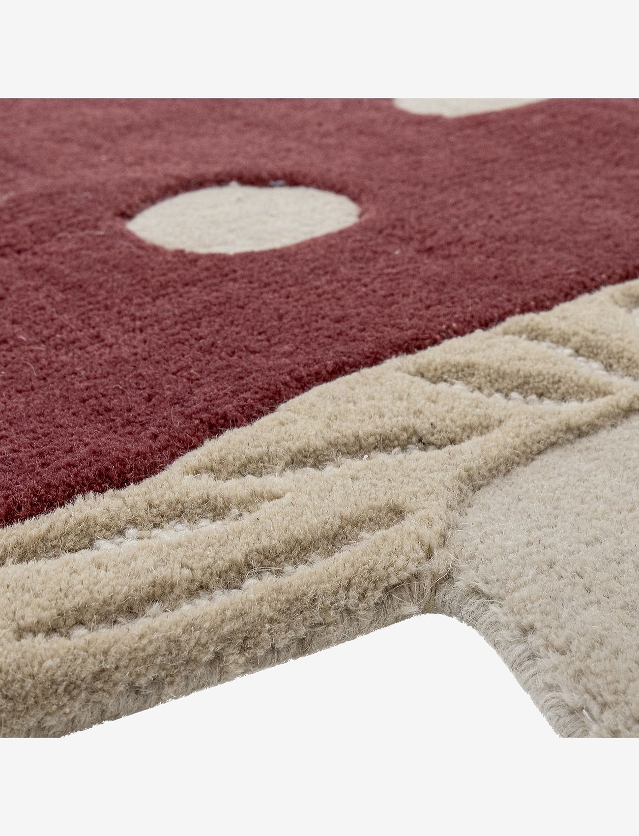 Bloomingville - Mushroom Rug - red - 2