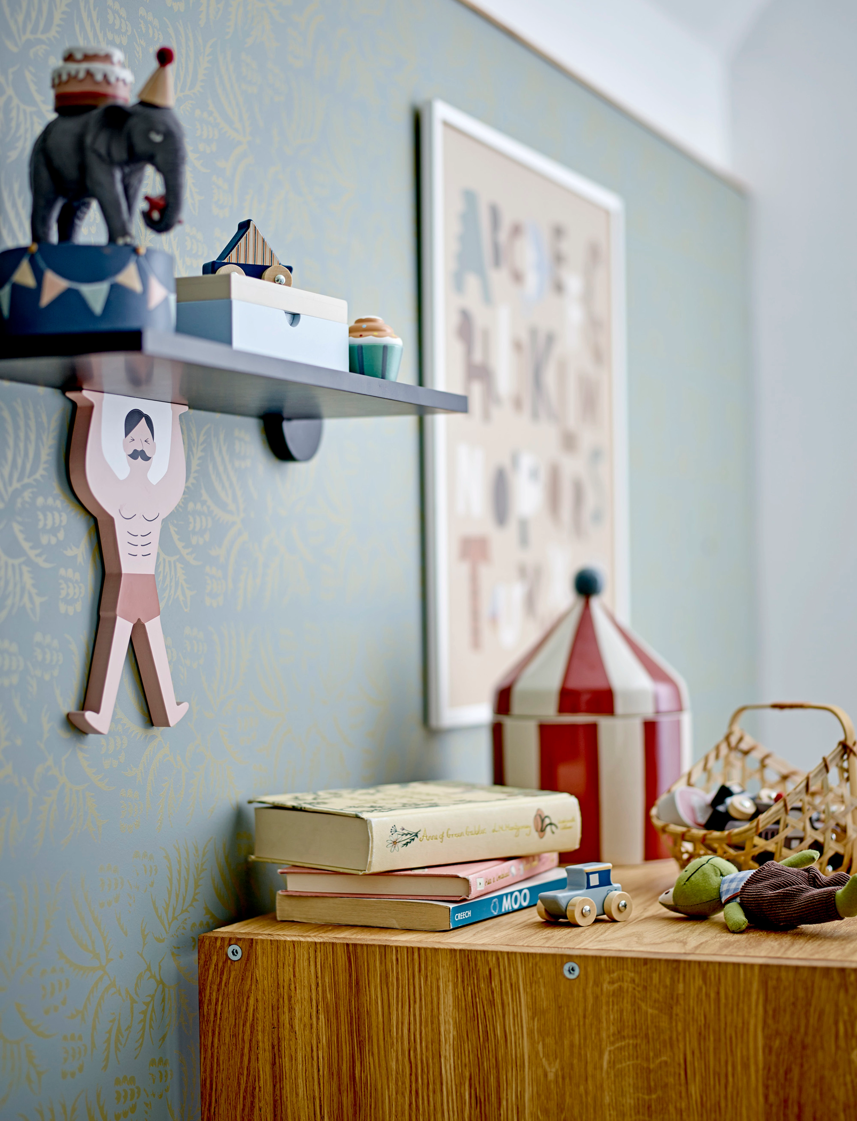 Bloomingville Rossaio Shelf, 55X15X25 cm, Black, Møbler > Hylder, Børn