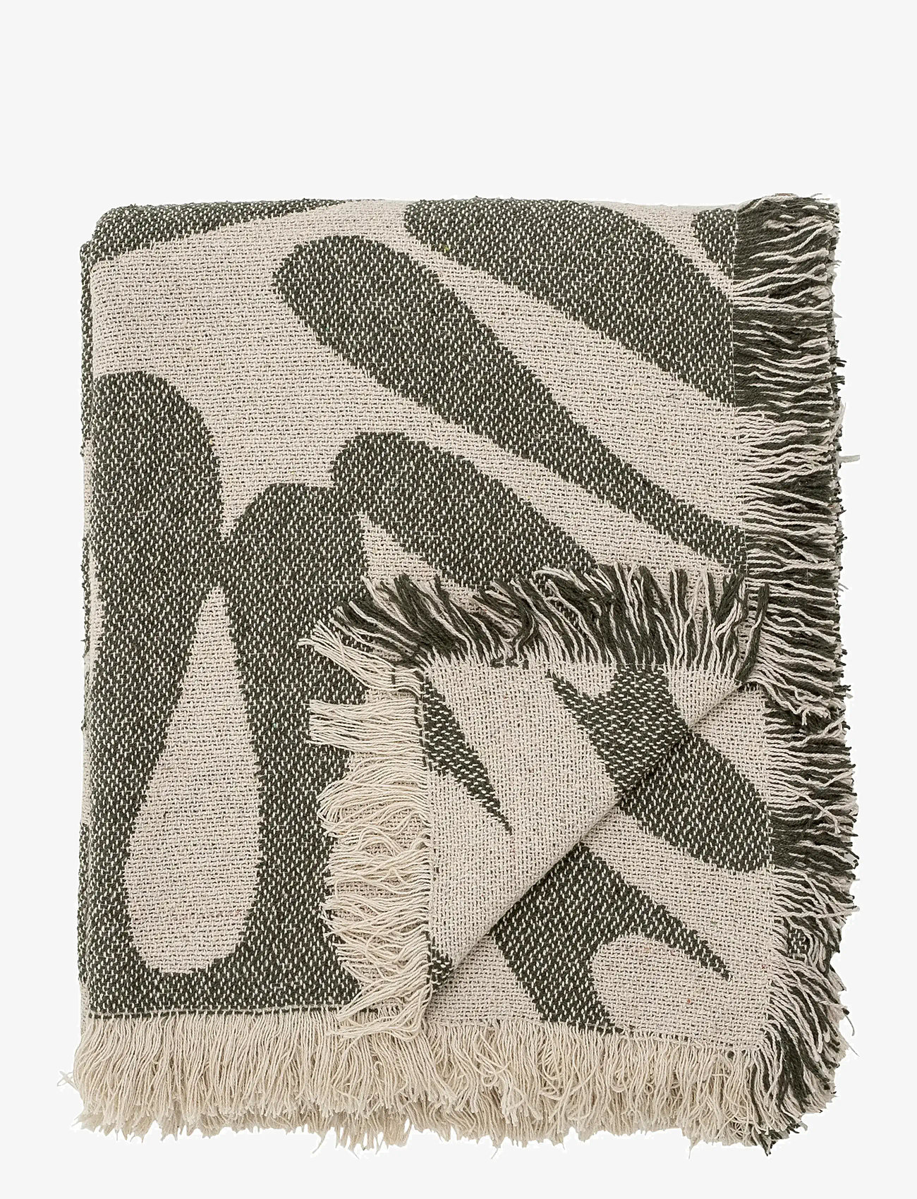 Bloomingville - Alk Throw - køb efter pris - green - 0