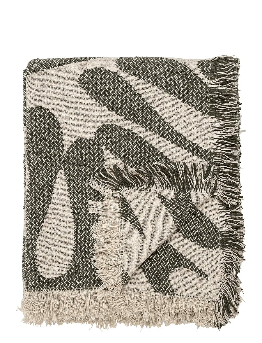 Bloomingville - Alk Throw - die niedrigsten preise - green - 0