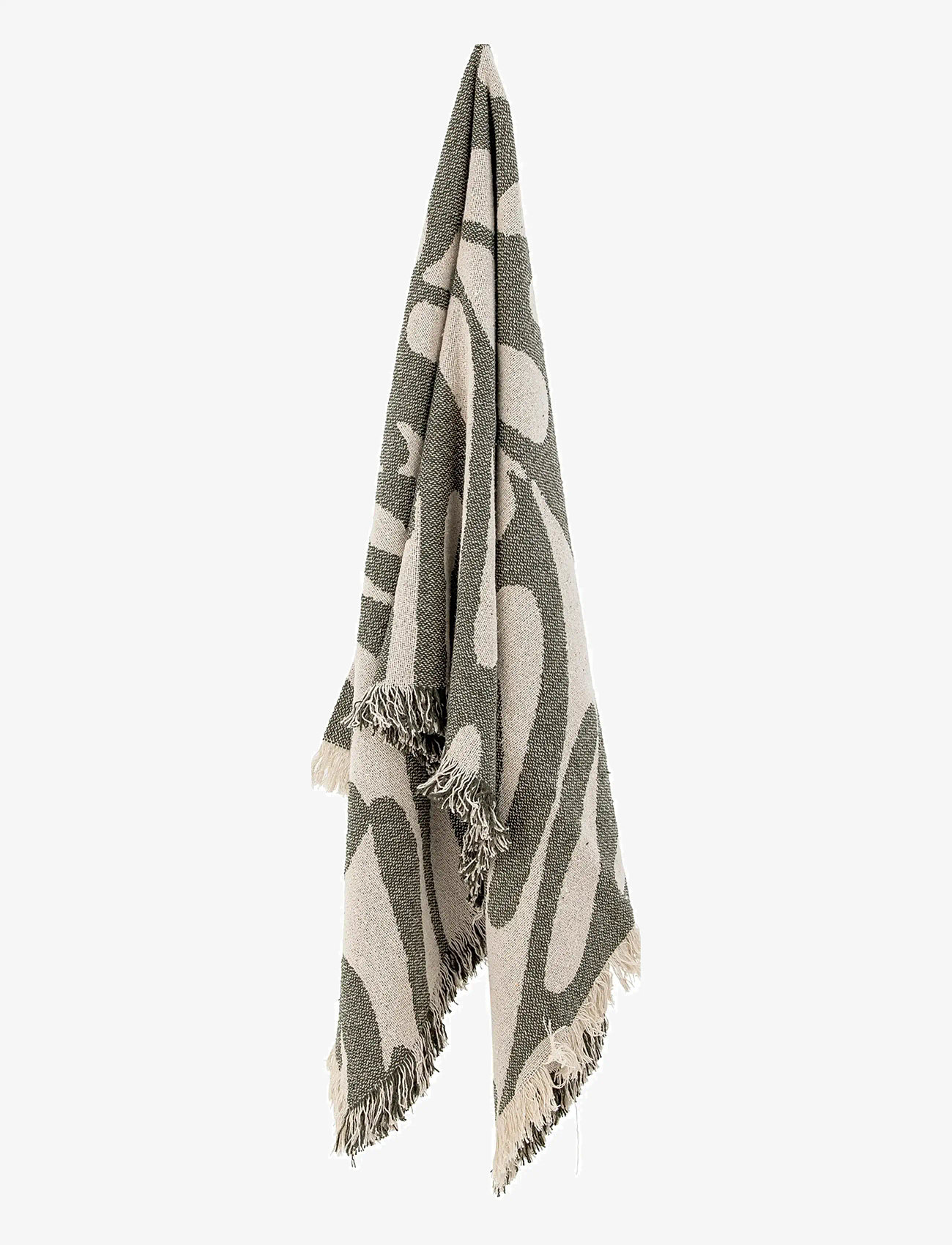 Bloomingville - Alk Throw - køb efter pris - green - 1