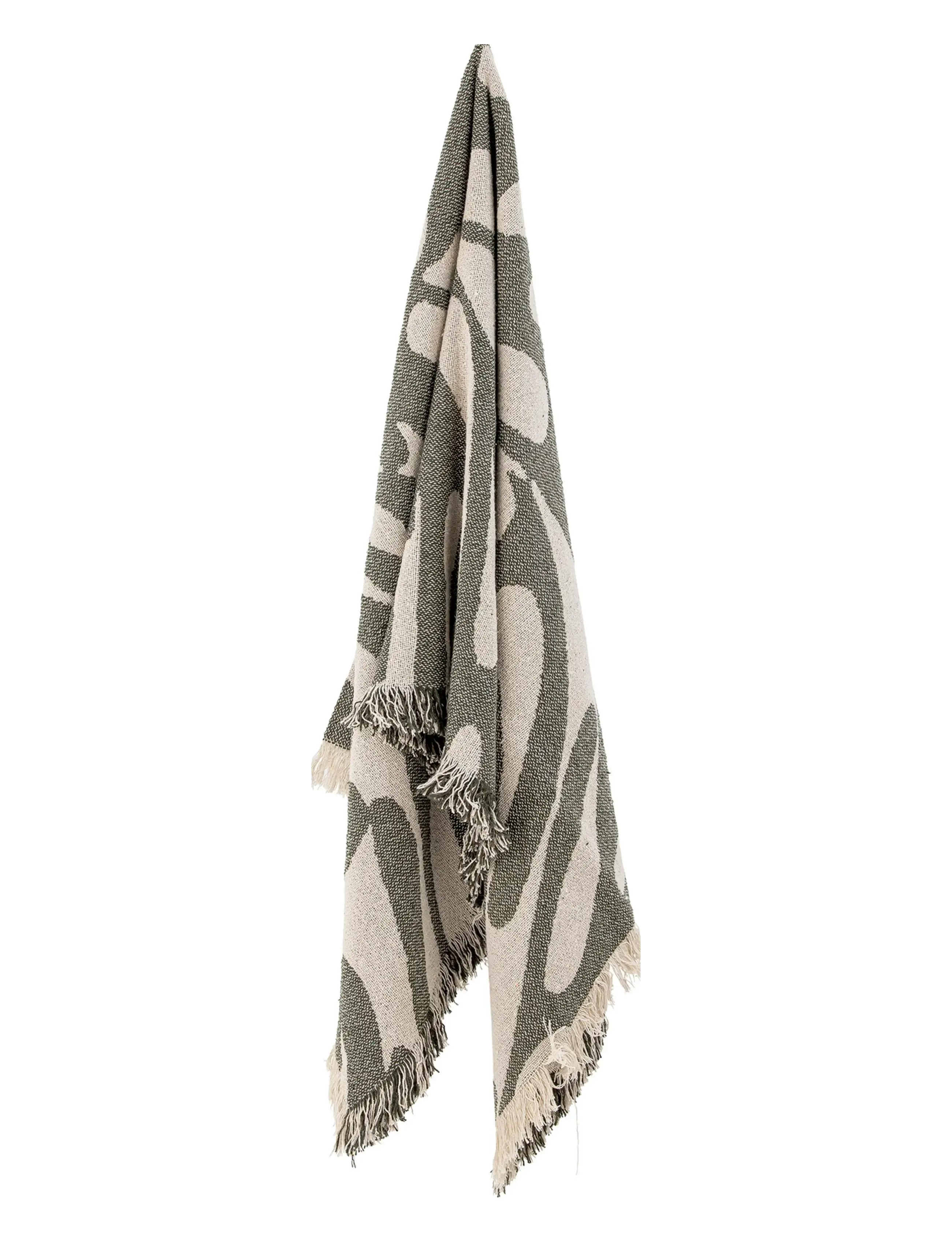 Bloomingville - Alk Throw - lägsta priserna - green - 1