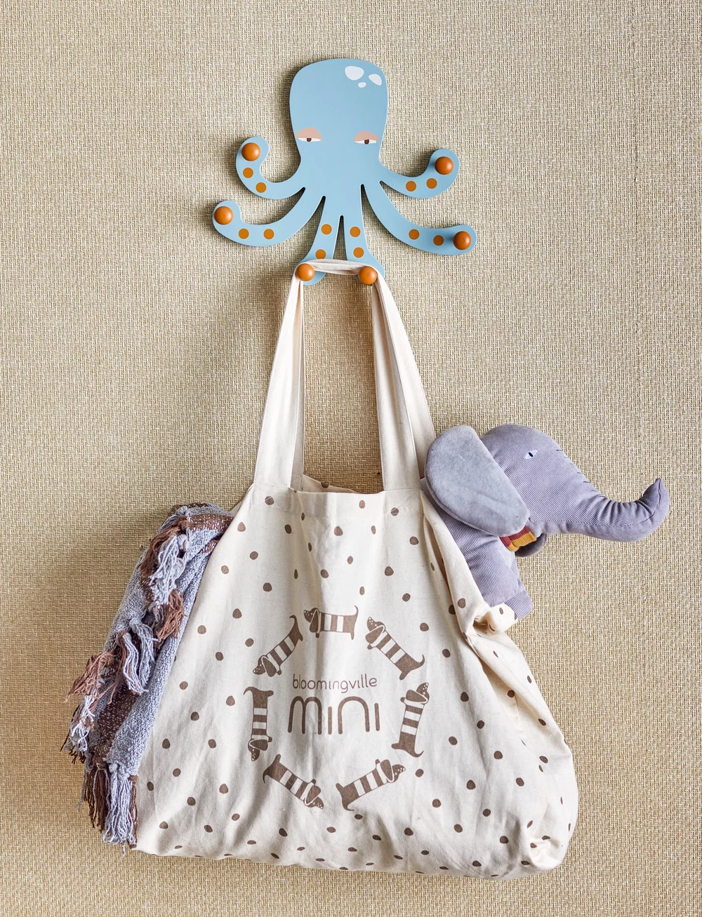 Bloomingville - Oswall Coat Rack - konksud ja riputid - blue - 3