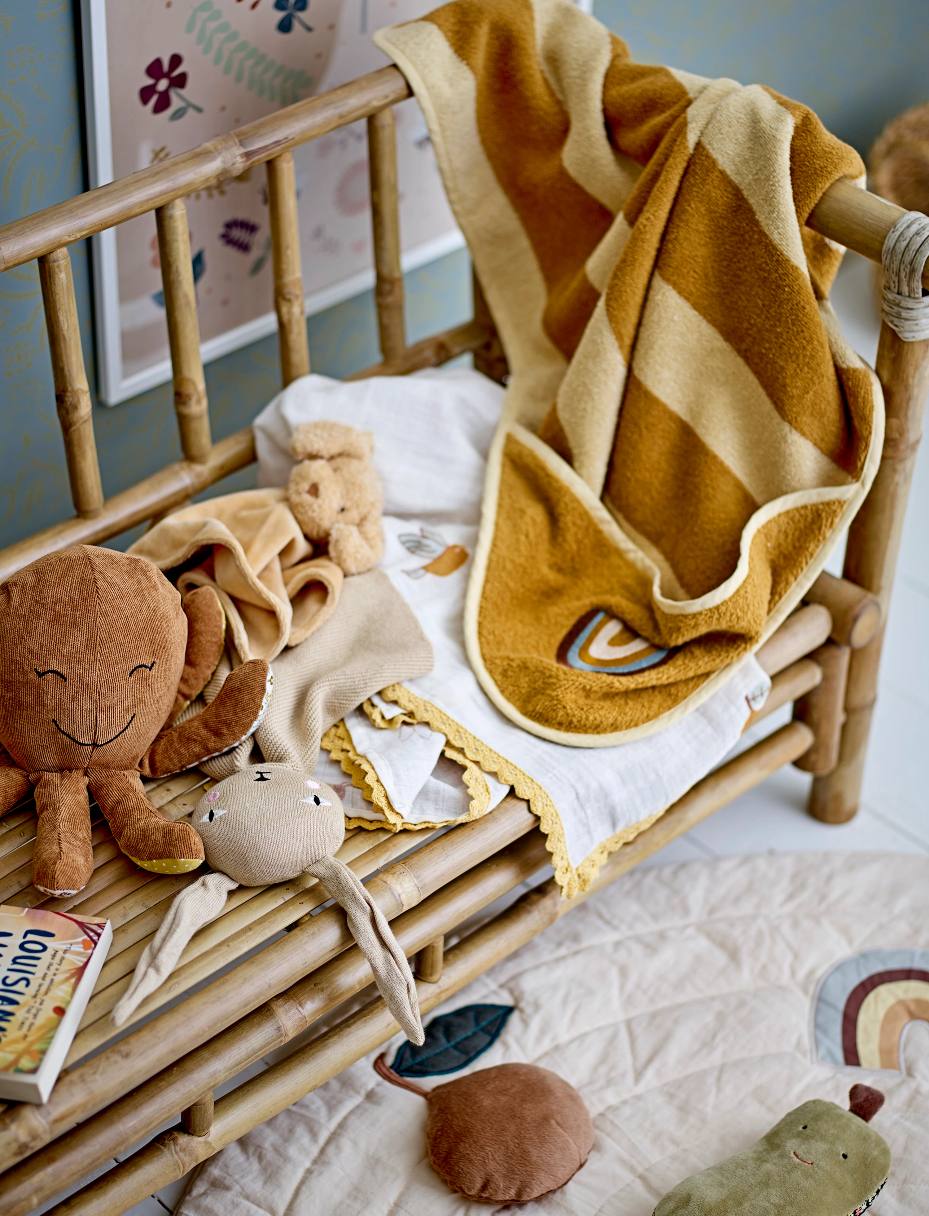 Bloomingville Agnes Play Mat, Ø 100 cm, Baby Sleep, Weiß - Mats, Kinder