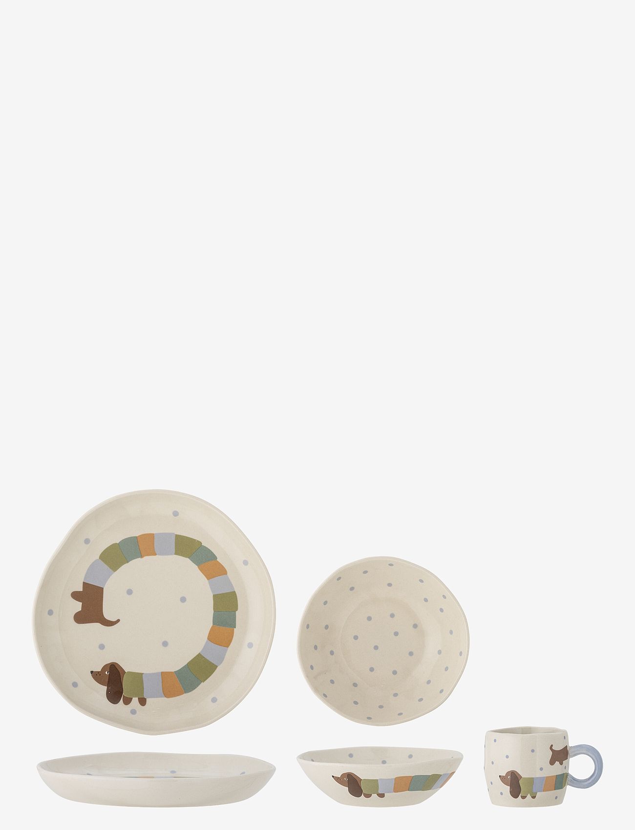 Bloomingville - Charlie Tableware Set - serveringsset - blue - 1