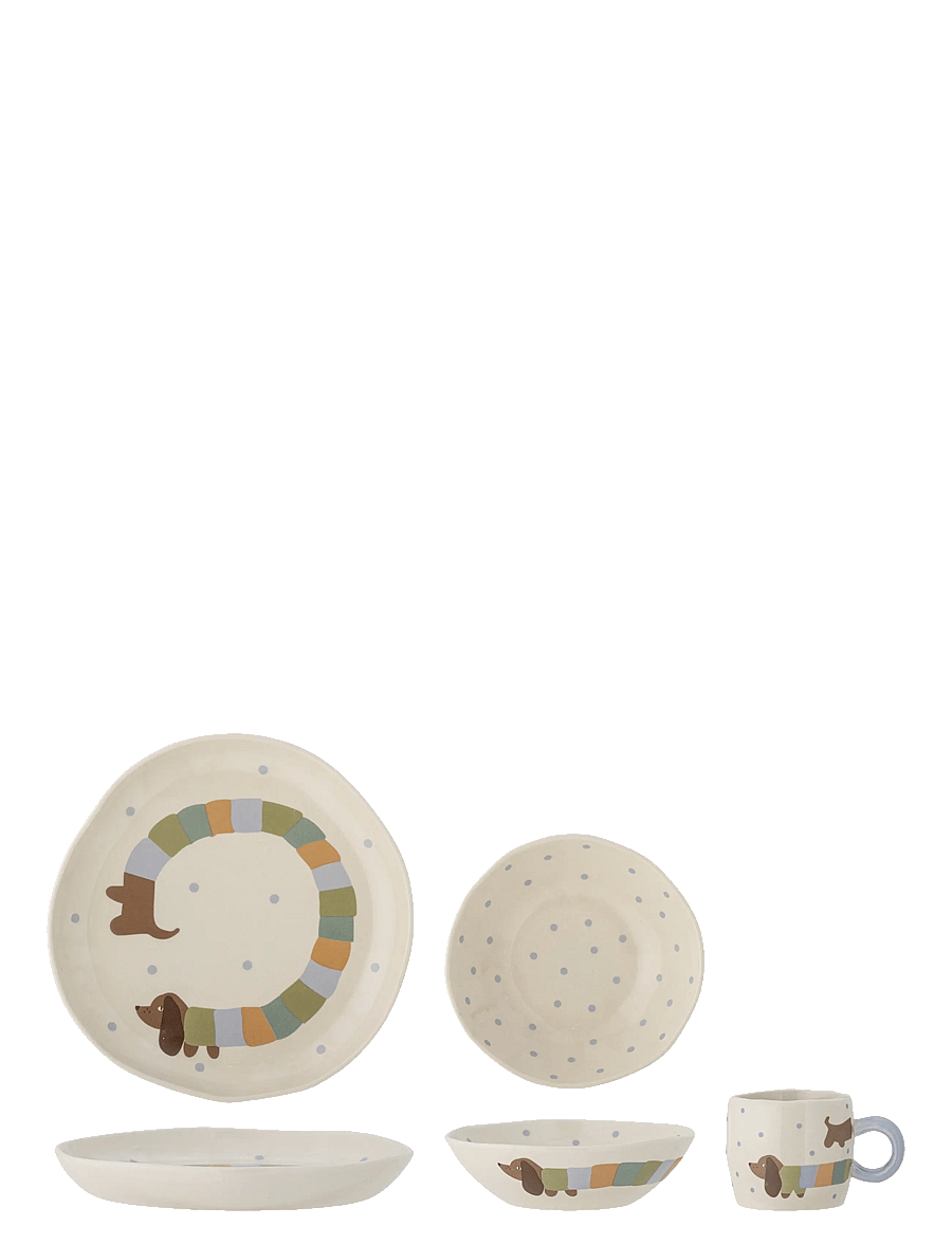 Bloomingville - Charlie Tableware Set - die niedrigsten preise - blue - 0