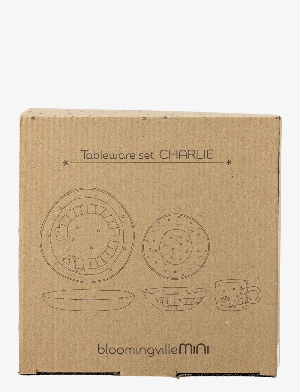 Bloomingville - Charlie Tableware Set - Õhtusöögikomplektid - blue - 2