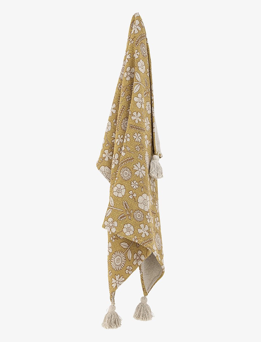Bloomingville - Camille Throw - filtar - yellow - 2