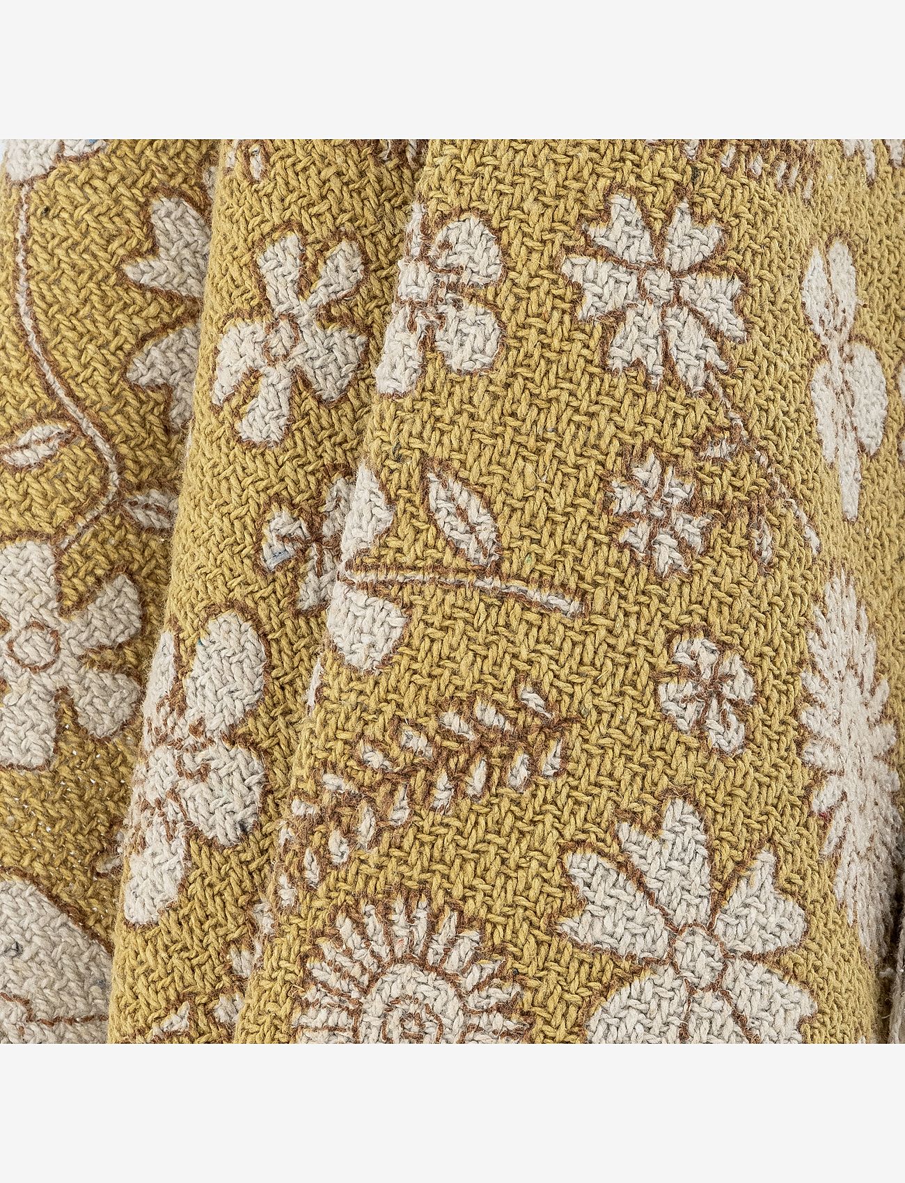 Bloomingville - Camille Throw - viltit - yellow - 3