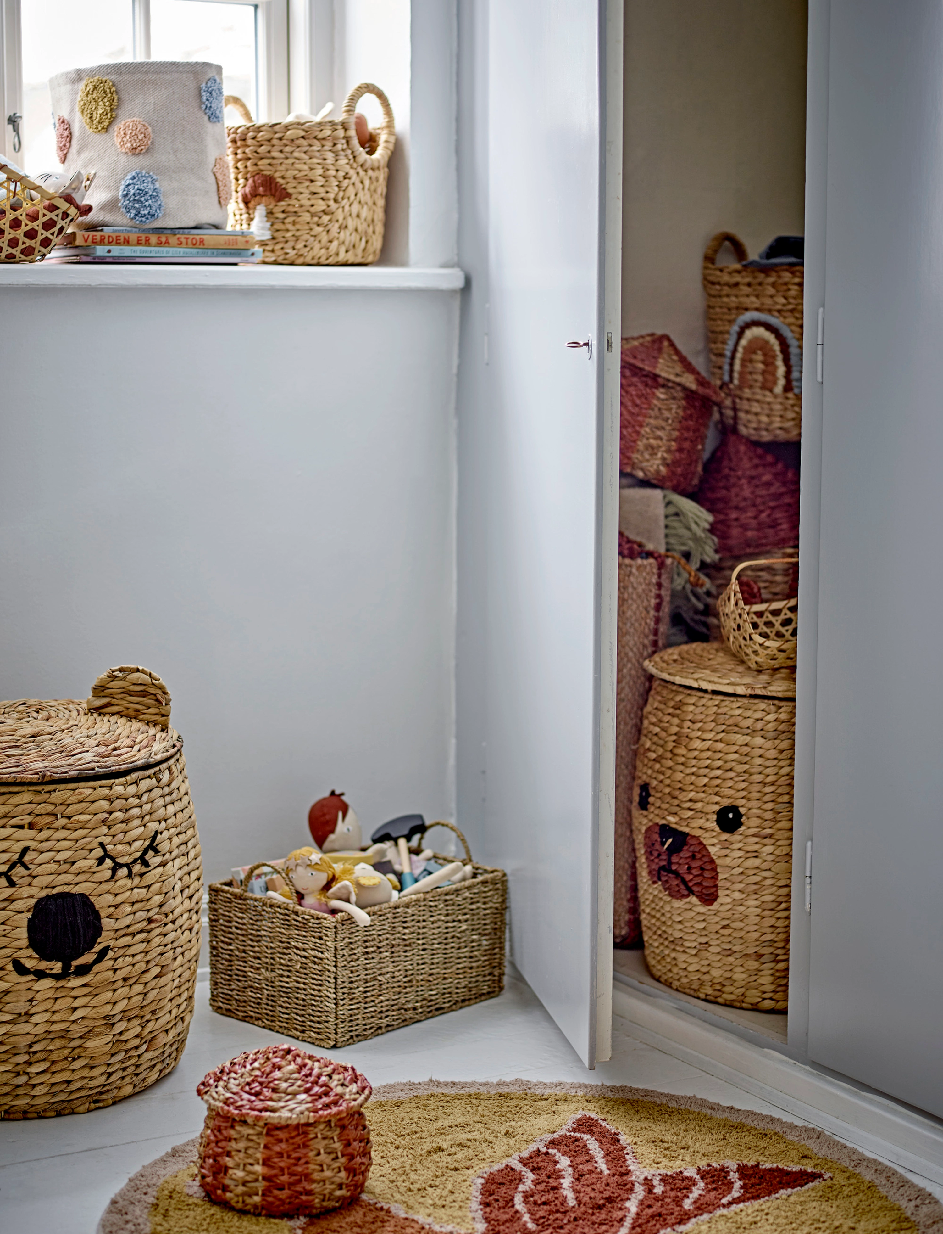 Bloomingville Agnes Basket, Ø32XH:32 cm, Storage - Baskets, Kinder