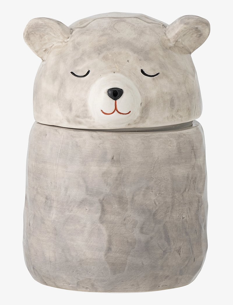 Bloomingville - Puk Jar w/Lid - hoiukorvid - grey - 0