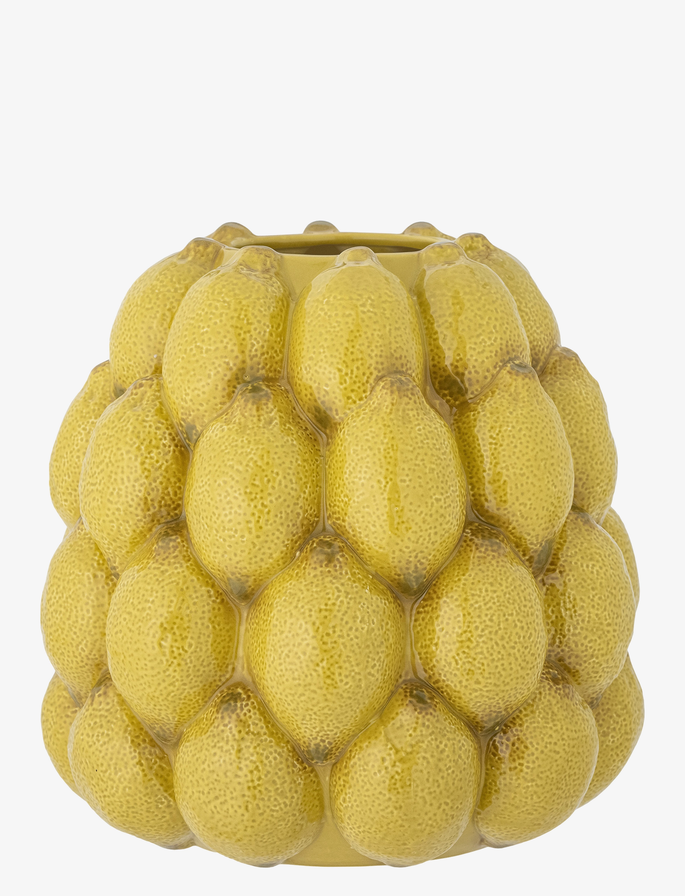 Bloomingville Limone Vase, H22 cm, Yellow, Vaser > Store Vaser, Unisex