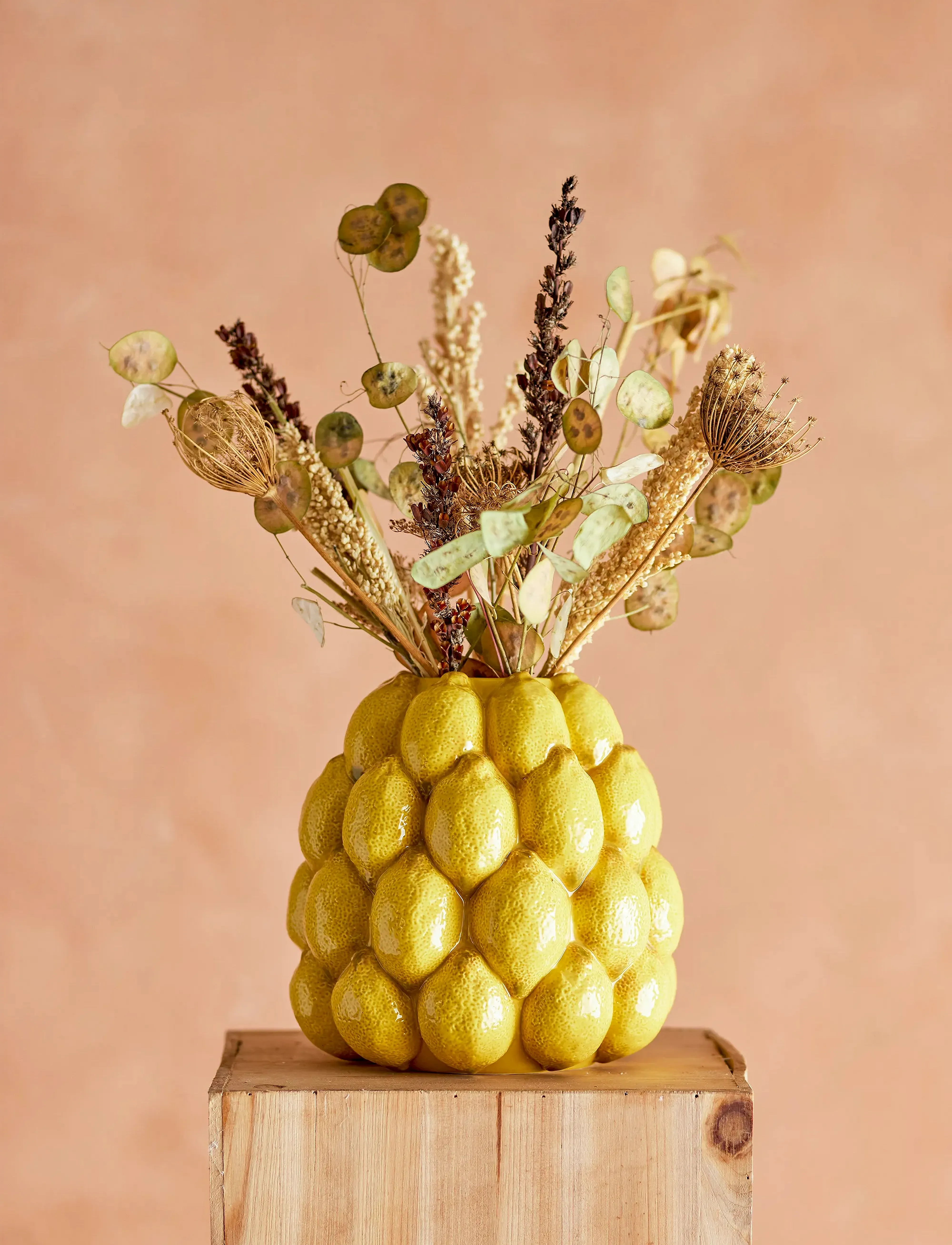 Bloomingville - Limone Vase - geburtstagsgeschenke - yellow - 1