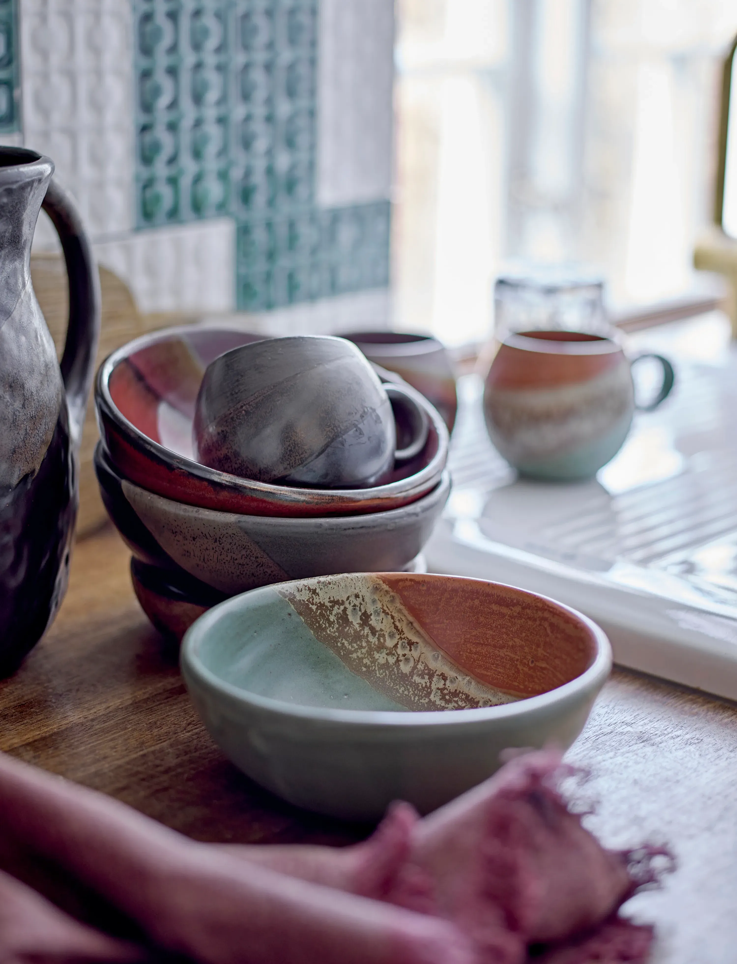Bloomingville Paula Bowl, 52.5 CL, Bowls, Grün - Breakfast Homeware