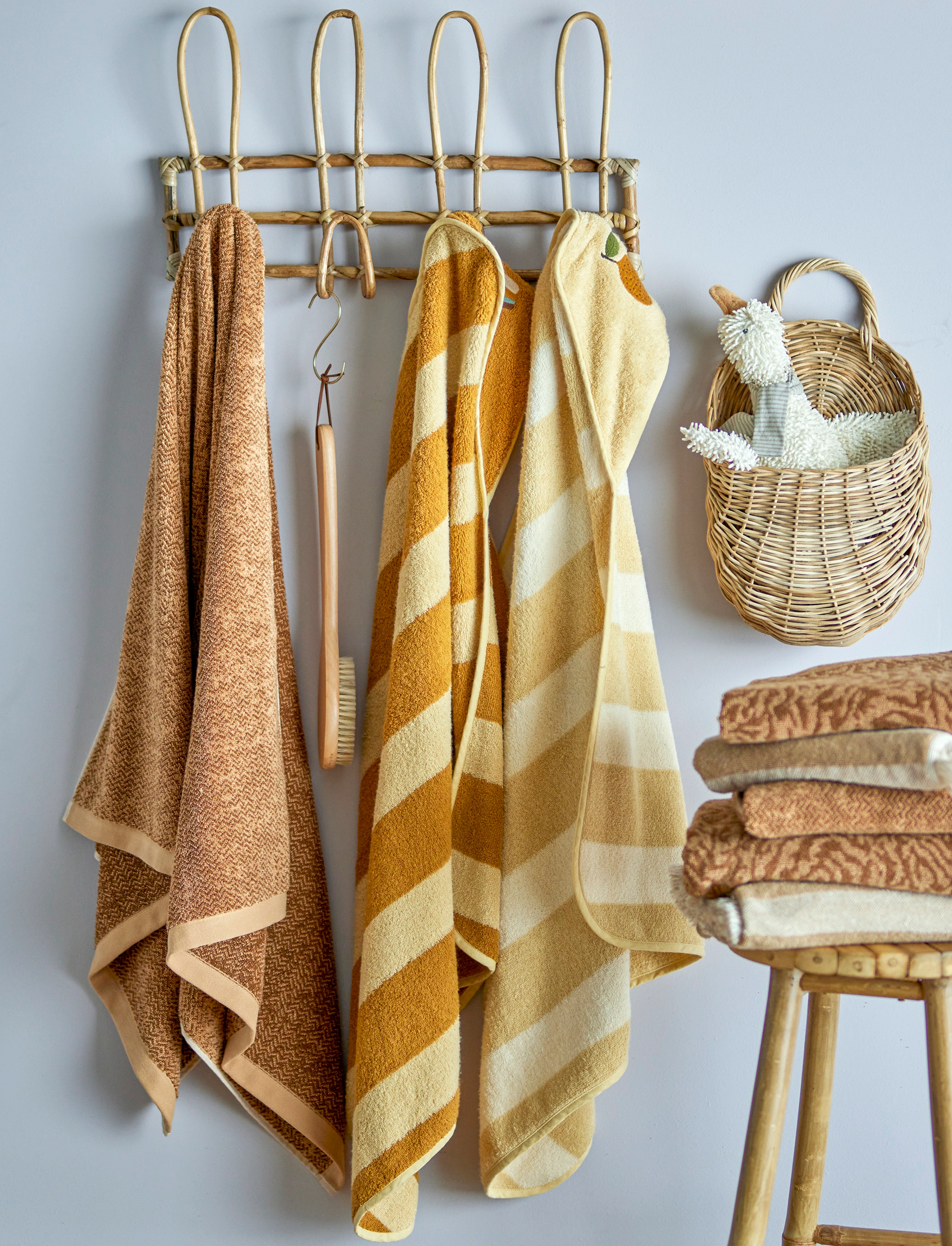 Bloomingville - Agnes Towel - handtücher - brown - 5