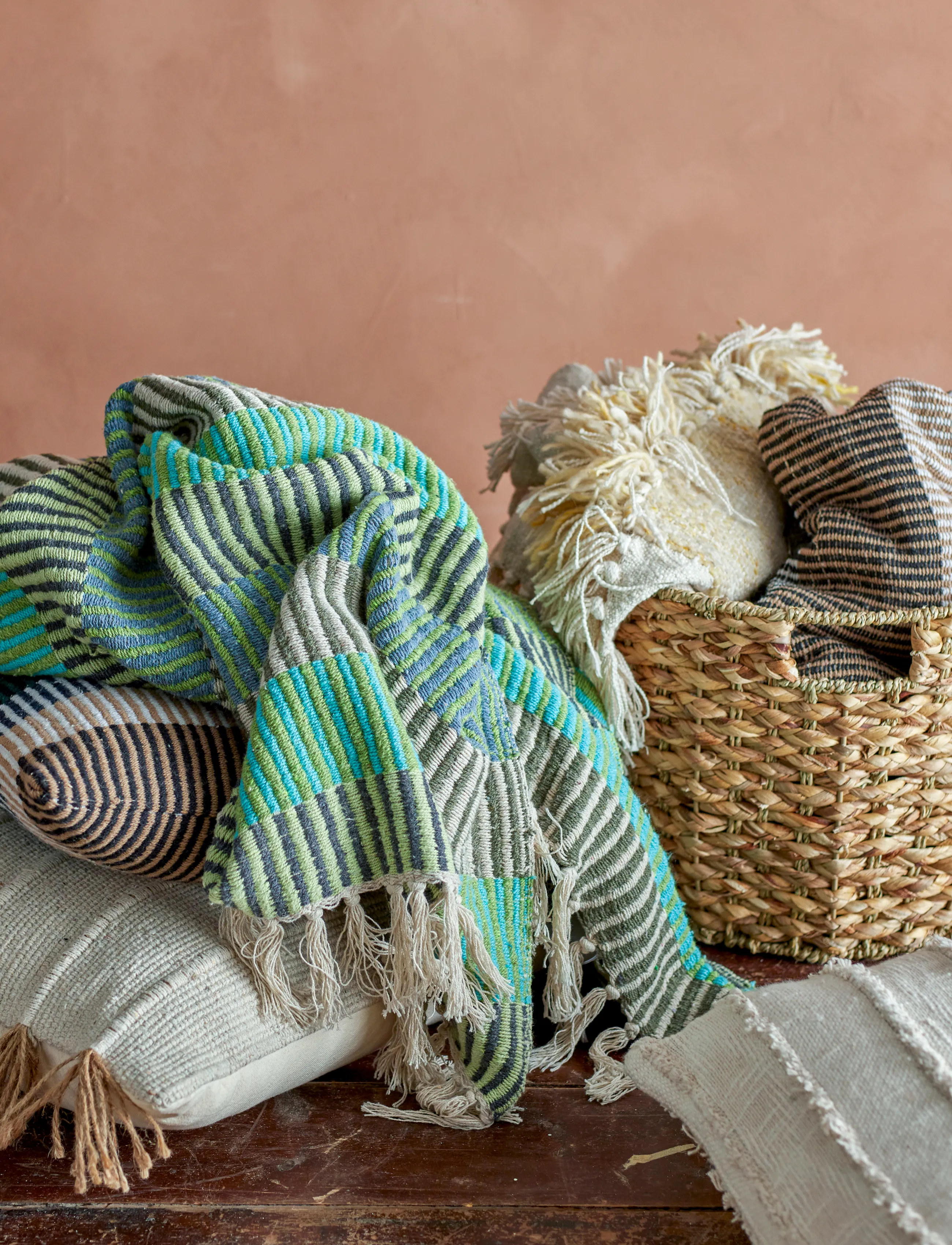 Bloomingville - Isnel Throw - pleedid - multi-coloured - 3