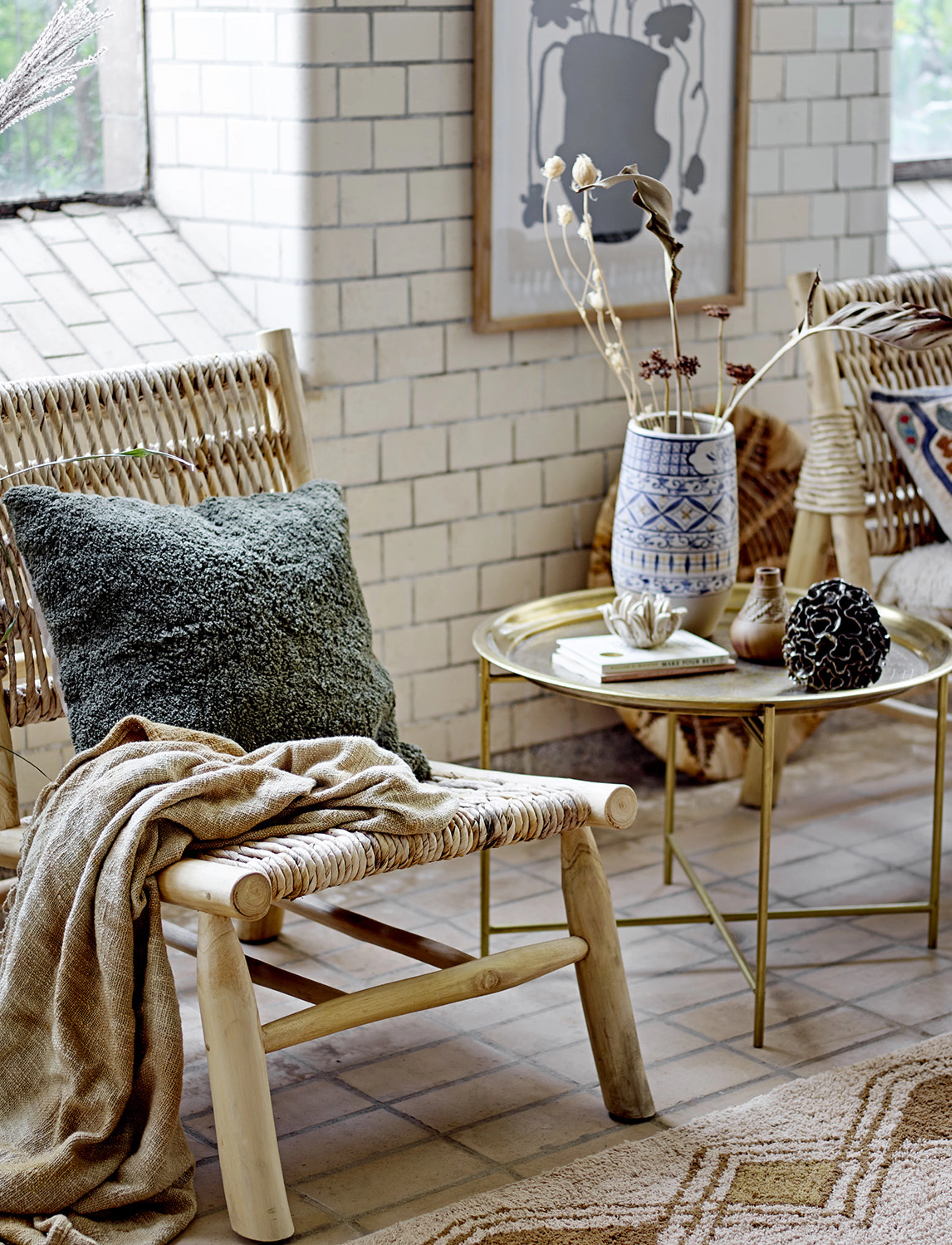 Bloomingville - Fatuma Cushion - nature - 2
