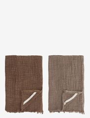 Bloomingville - Malucca Kitchen Towel - kjøkkenhåndklær - brown - 1