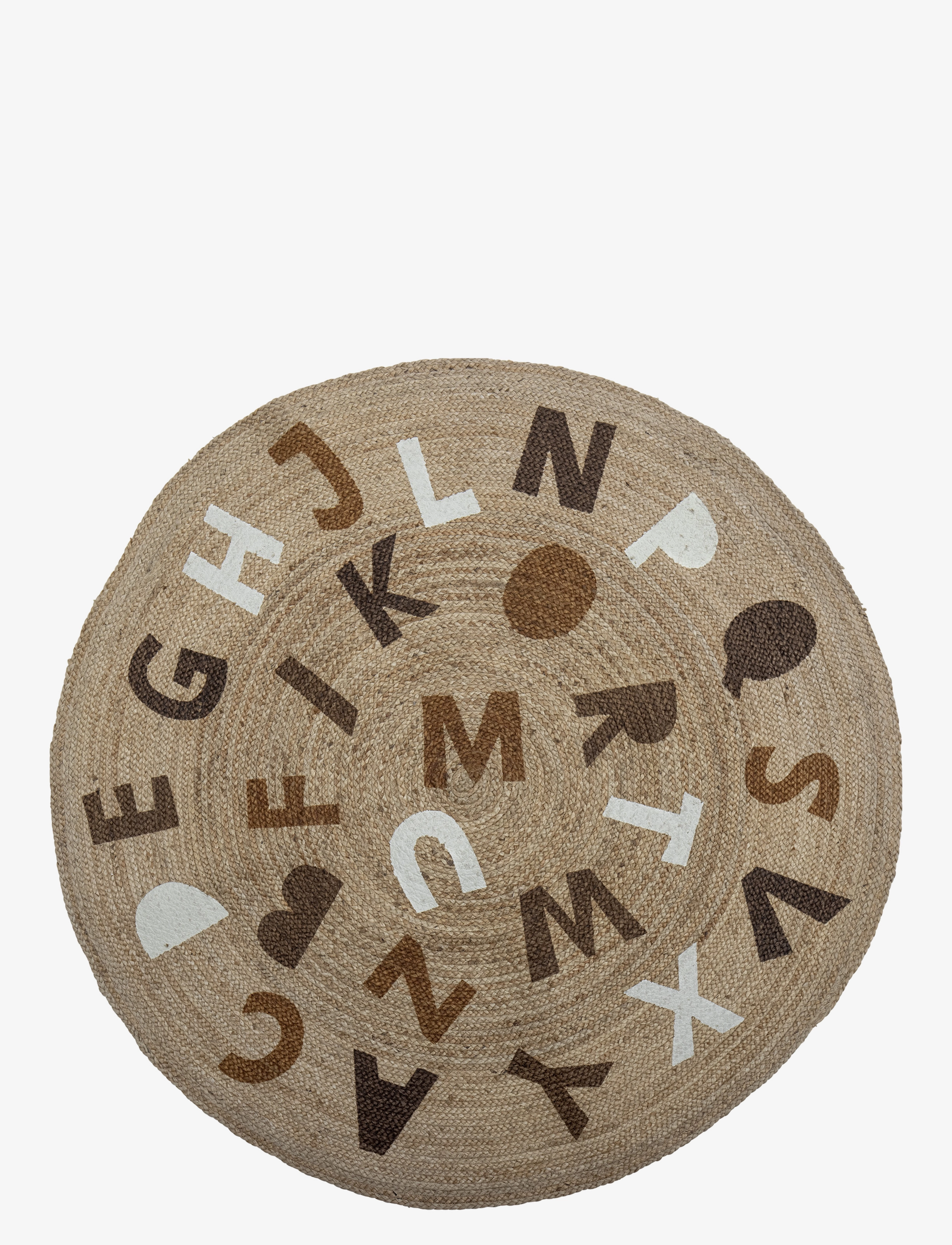 Bloomingville Dinne Rug, Brown, Jute - Dywany i maty - BROWN / multi