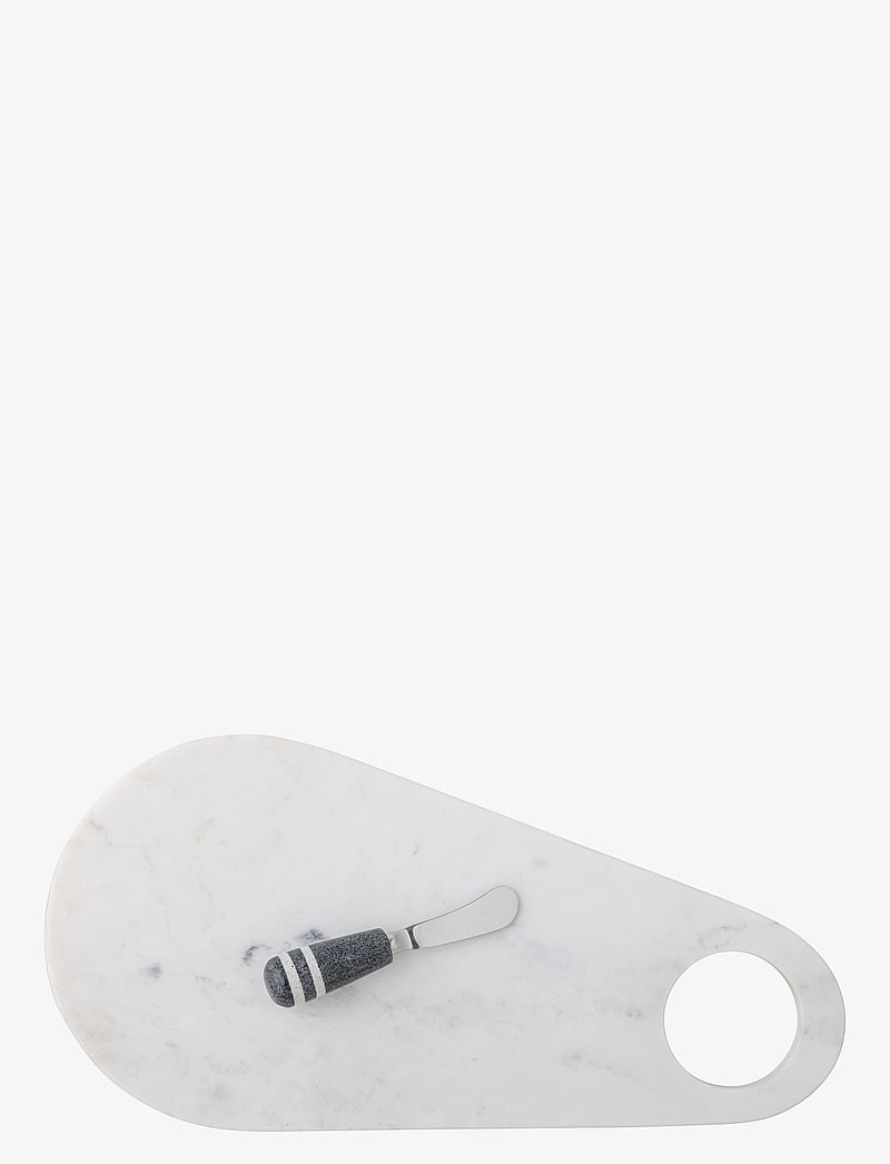 Bloomingville - Abrielle Cuttingboard w/knife - lõikelauad - white - 0