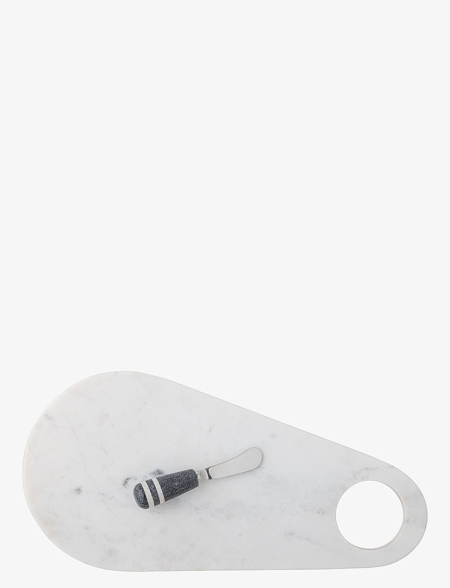 Bloomingville - Abrielle Cuttingboard w/knife - schneidebretter - white - 1