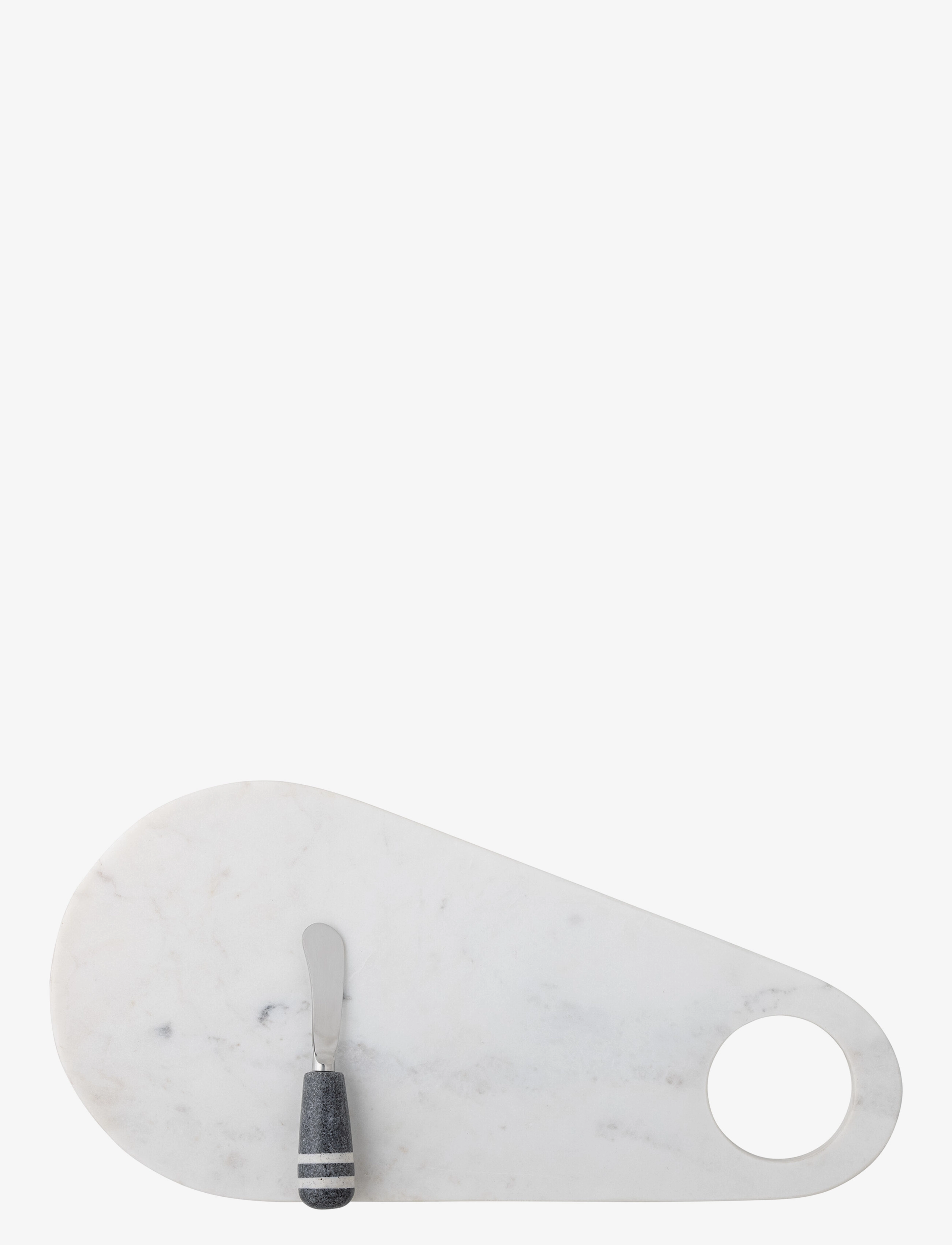 Bloomingville - Abrielle Cuttingboard w/knife - schneidebretter - white - 3