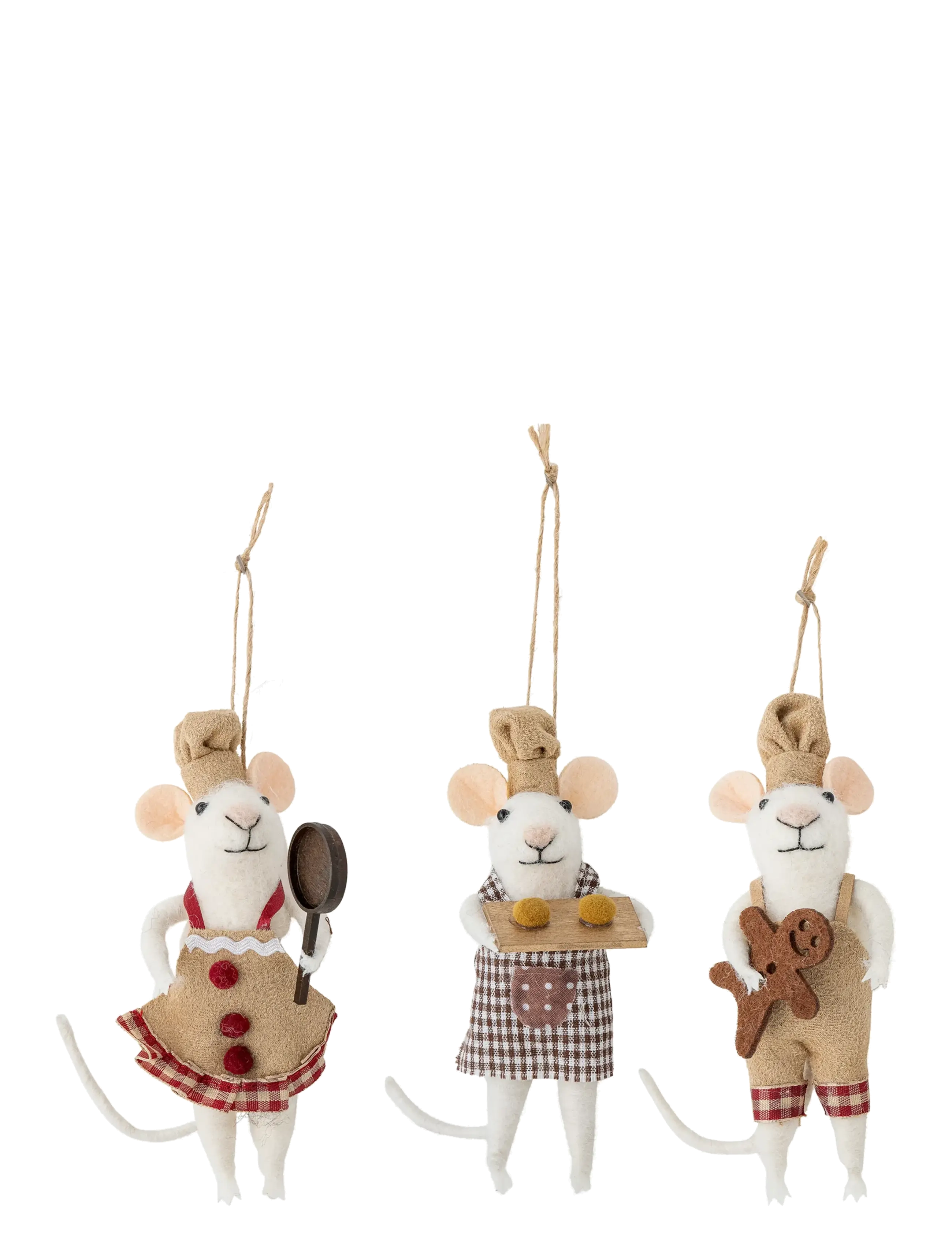Bloomingville Peo Ornament - Christmas - BROWN / brown