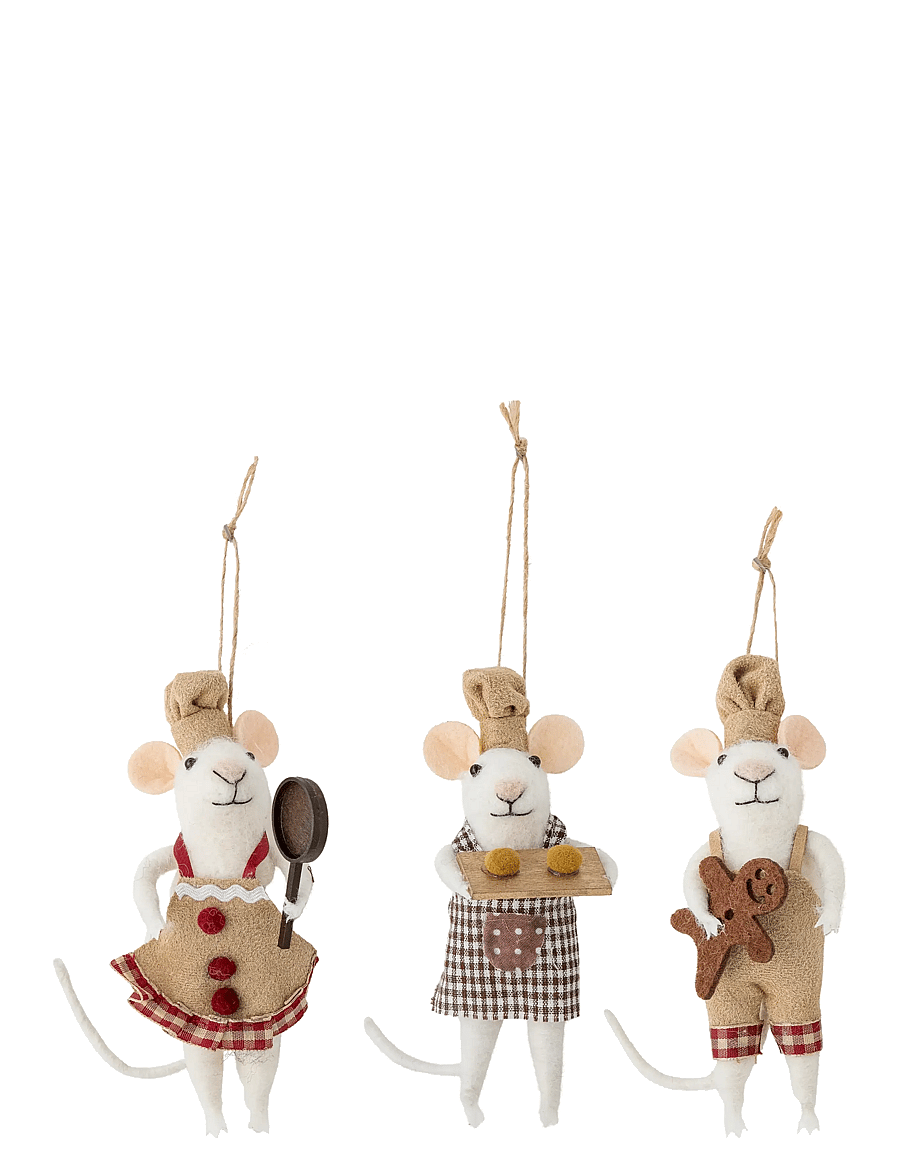 Bloomingville - Peo Ornament - weihnachtskugeln - brown - 0