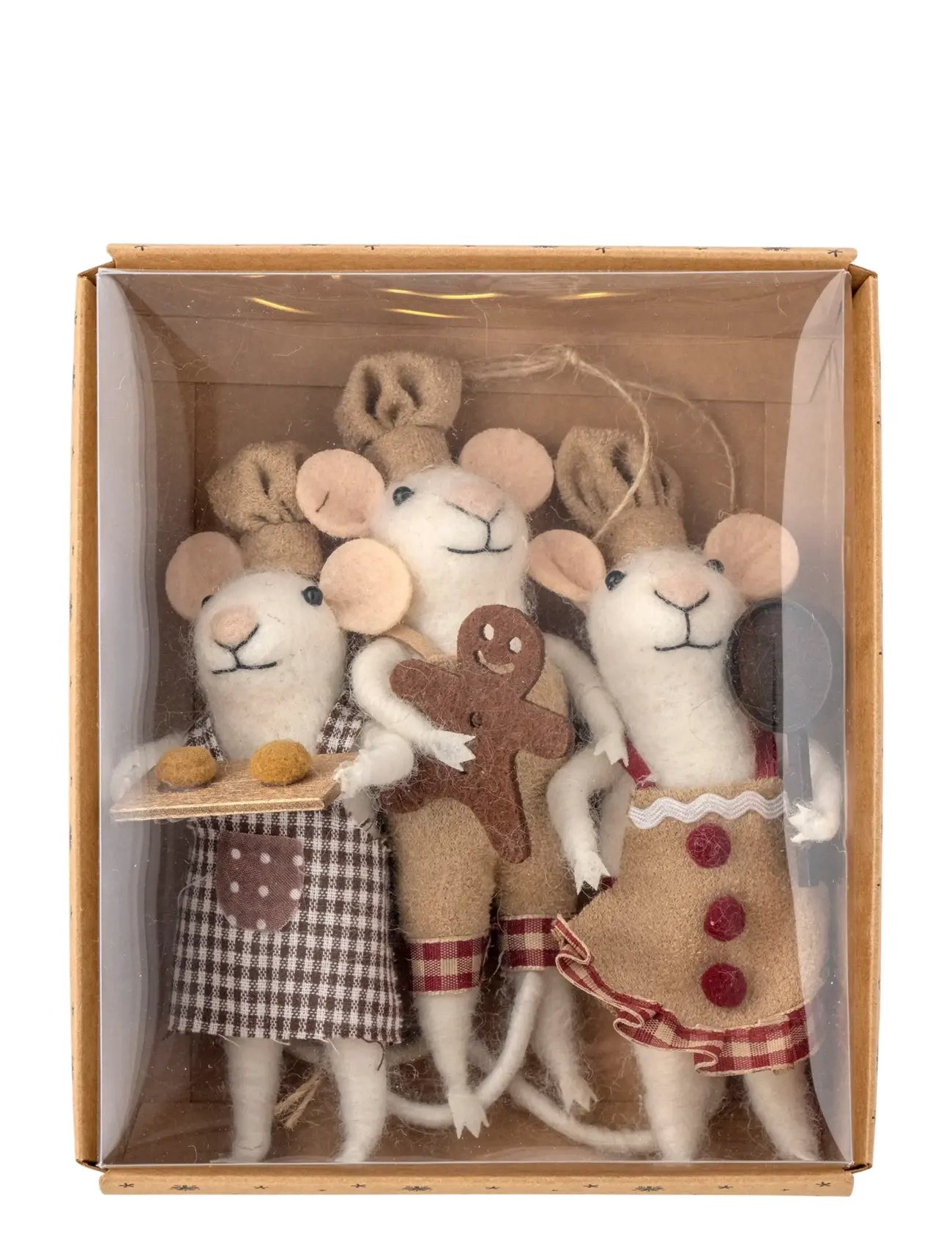 Bloomingville - Peo Ornament - christmas baubles - brown - 1