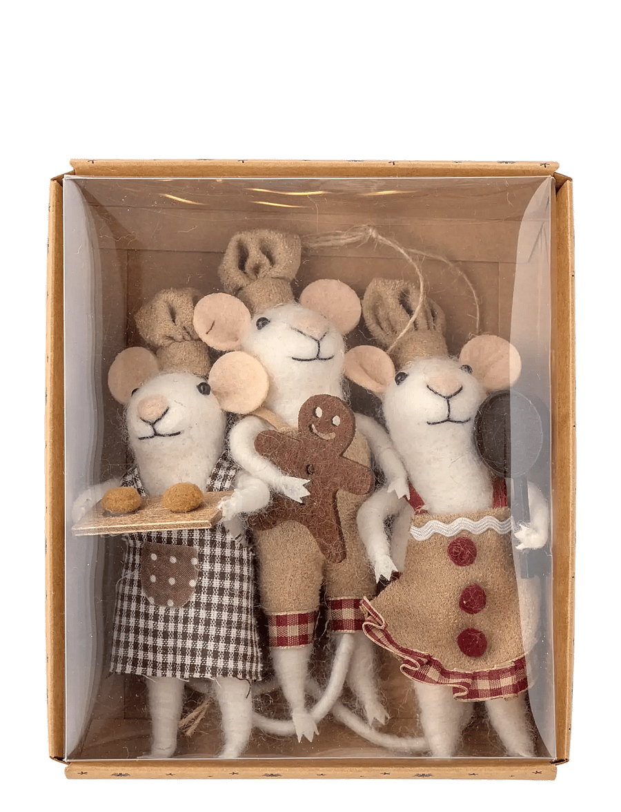 Bloomingville - Peo Ornament - weihnachtskugeln - brown - 1