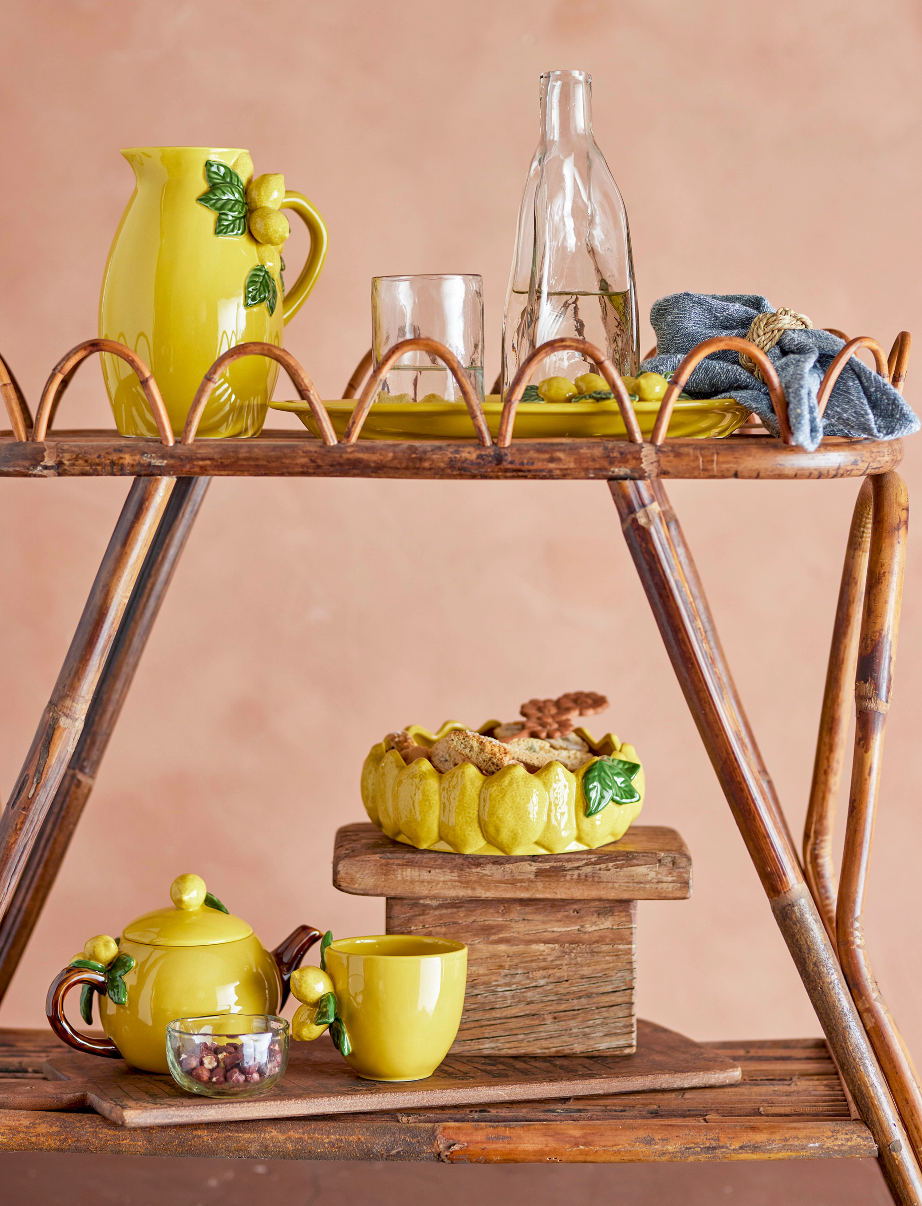 Bloomingville Limone Serving Bowl, 1090 ml, Bowls & Dishes, Gelb - Bowls, Homeware
