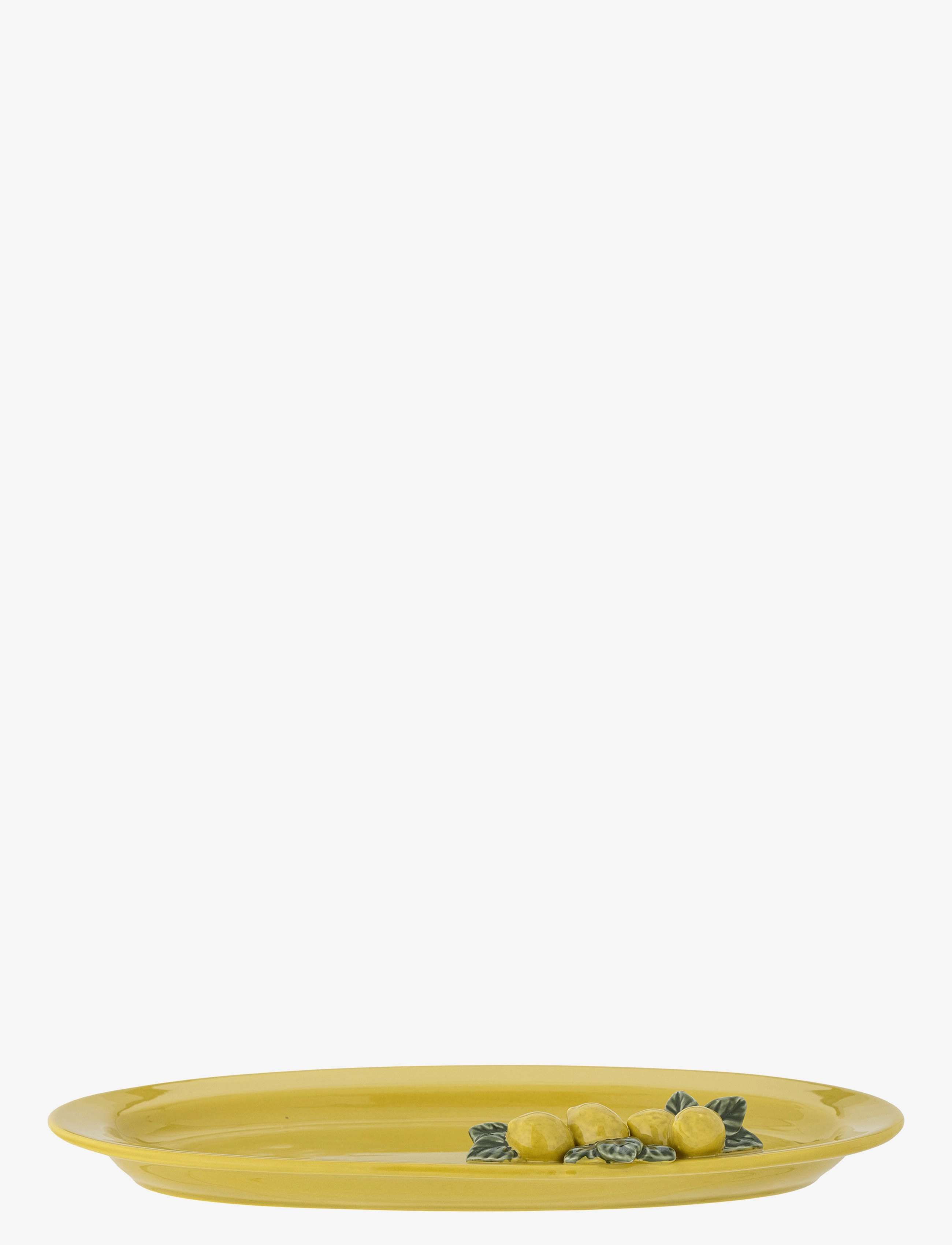 Bloomingville - Limone Serving Plate - serveringsfat & uppläggningsfat - yellow - 2
