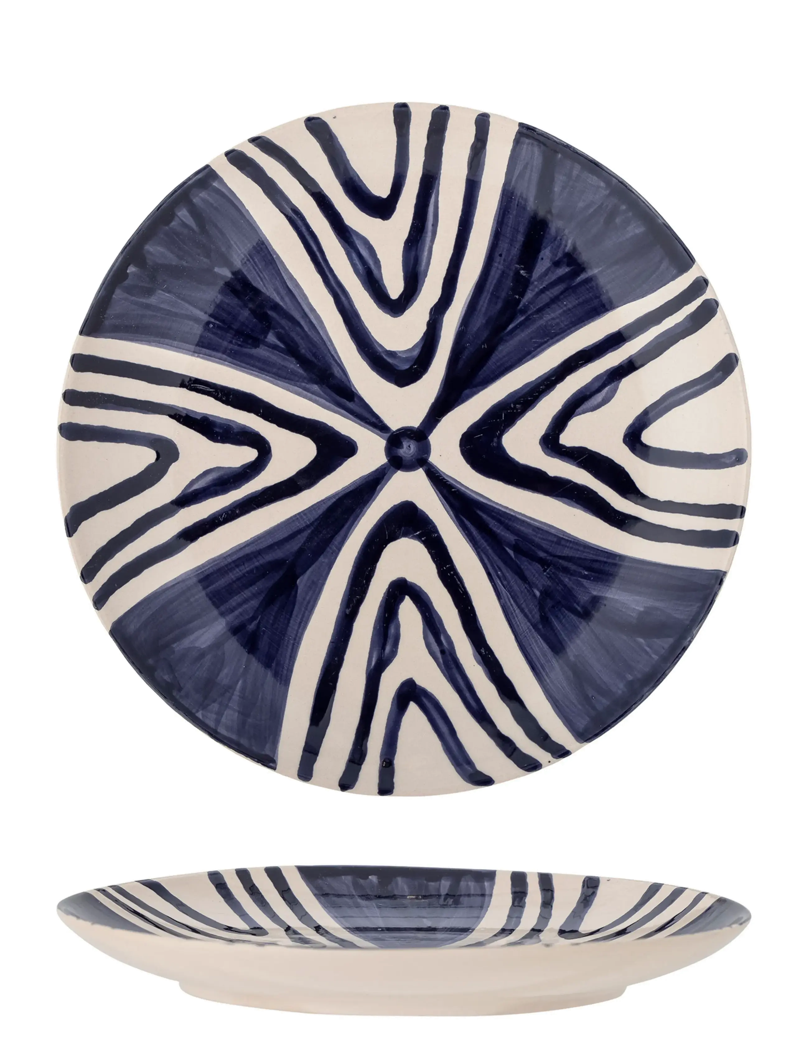 Bloomingville - Shama Plate - laveste priser - blue - 1