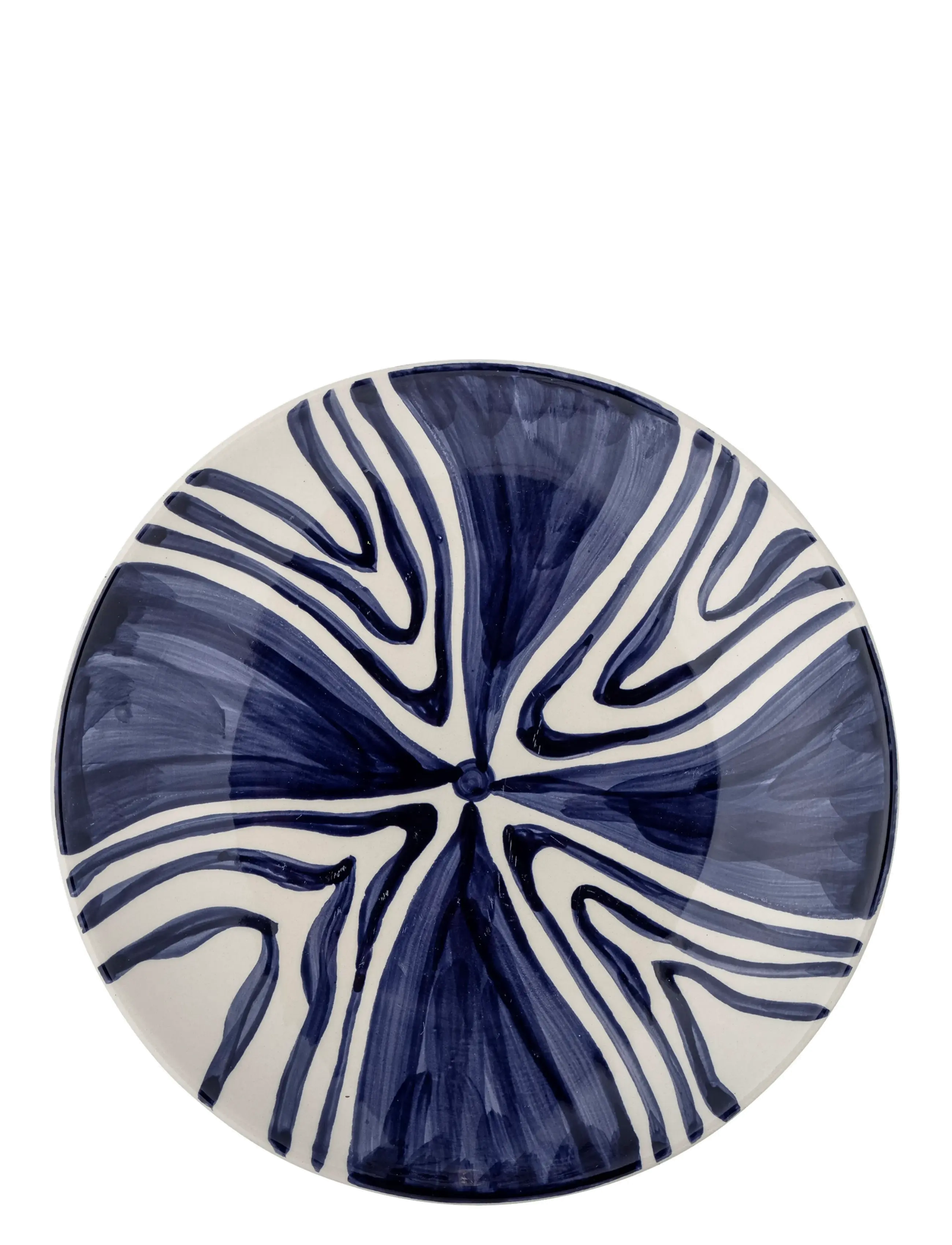 Bloomingville Shama Plate, Dinner Plade, Navy, Str: Ø 27 CM