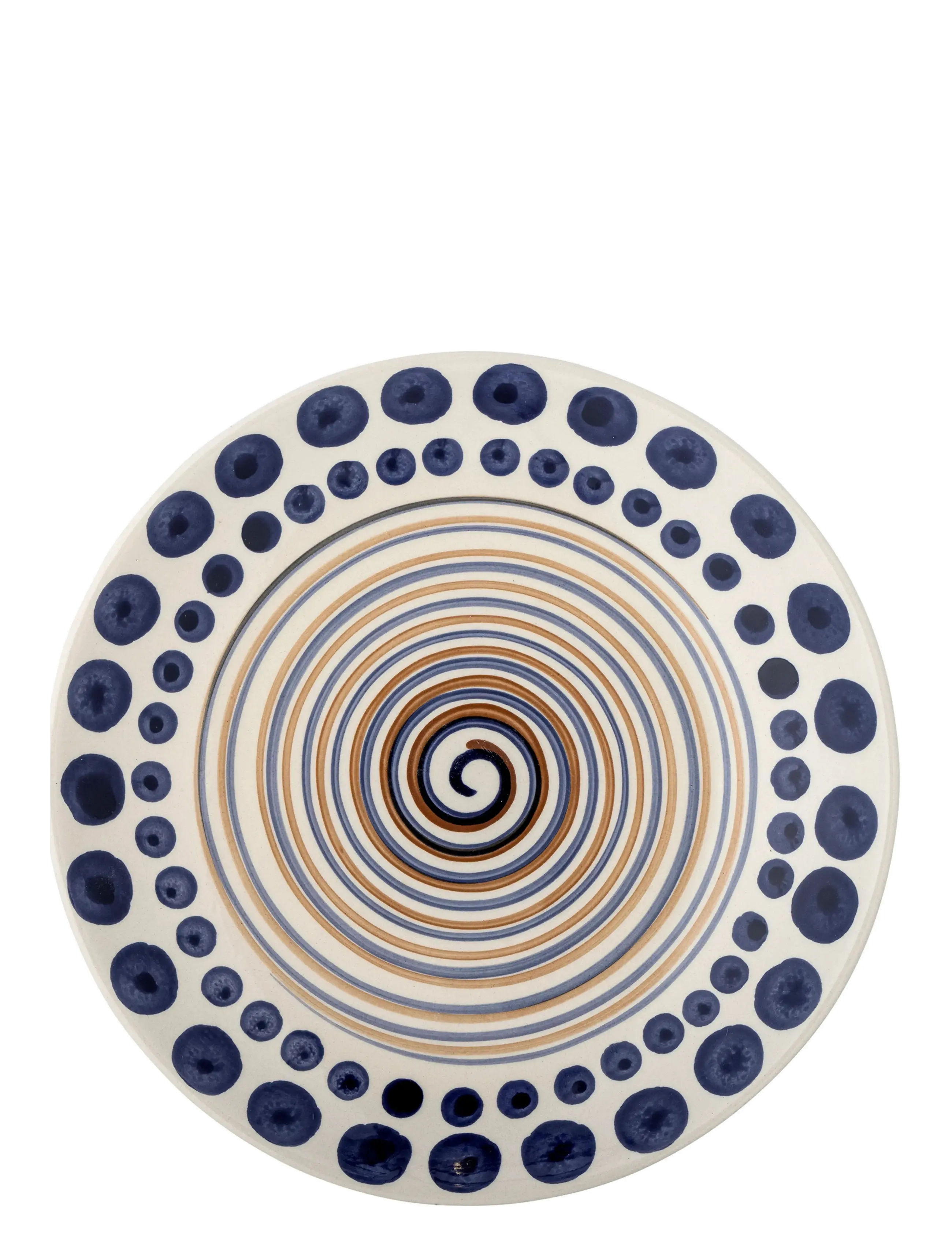 Bloomingville Shama Plate, Dinner Plade, Multi/mønstret, Str: Ø 27 CM